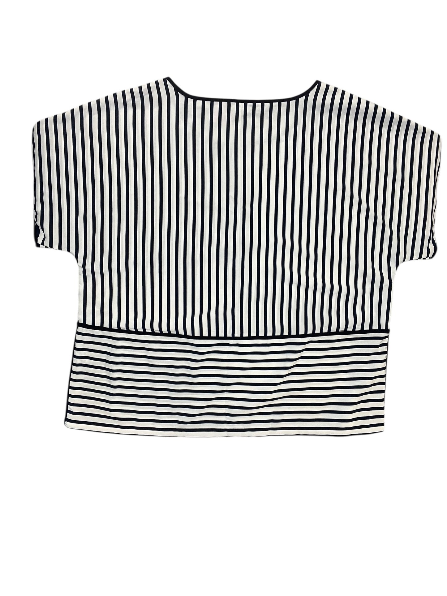Top Ss Designer By Karl Lagerfeld In Striped Pattern, Size:Xl