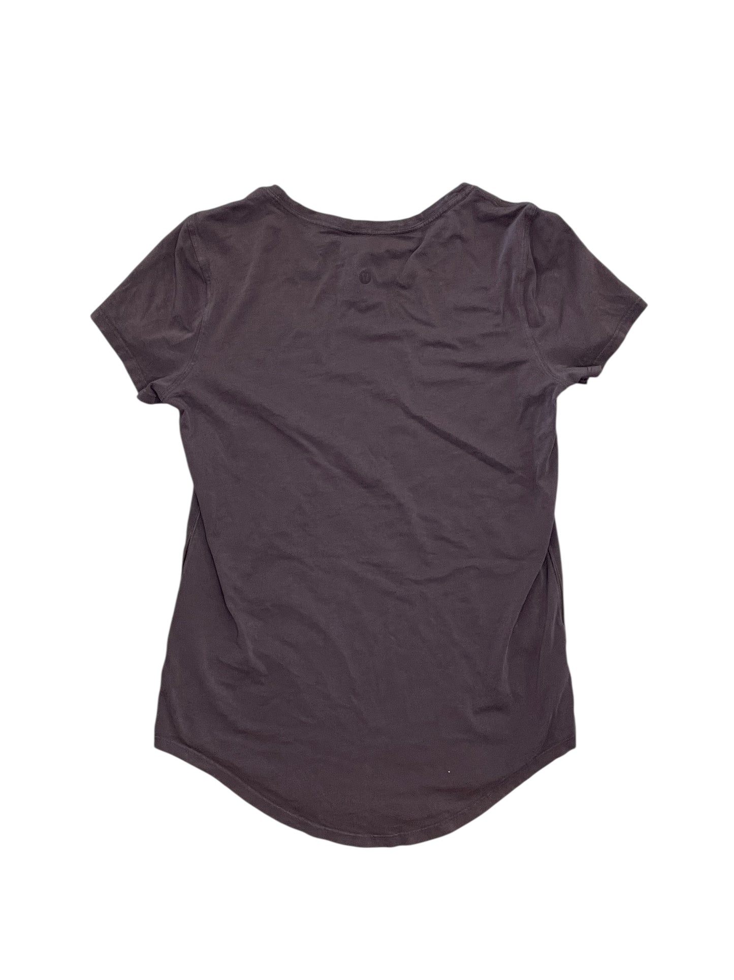 Athletic Top Ss By Lululemon In Purple, Size:S