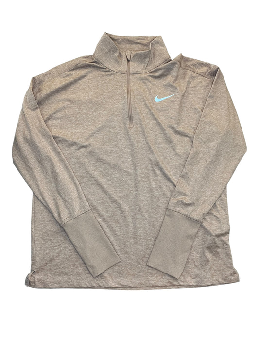 Athletic Top Ls Collar By Nike Apparel In Pink, Size:L