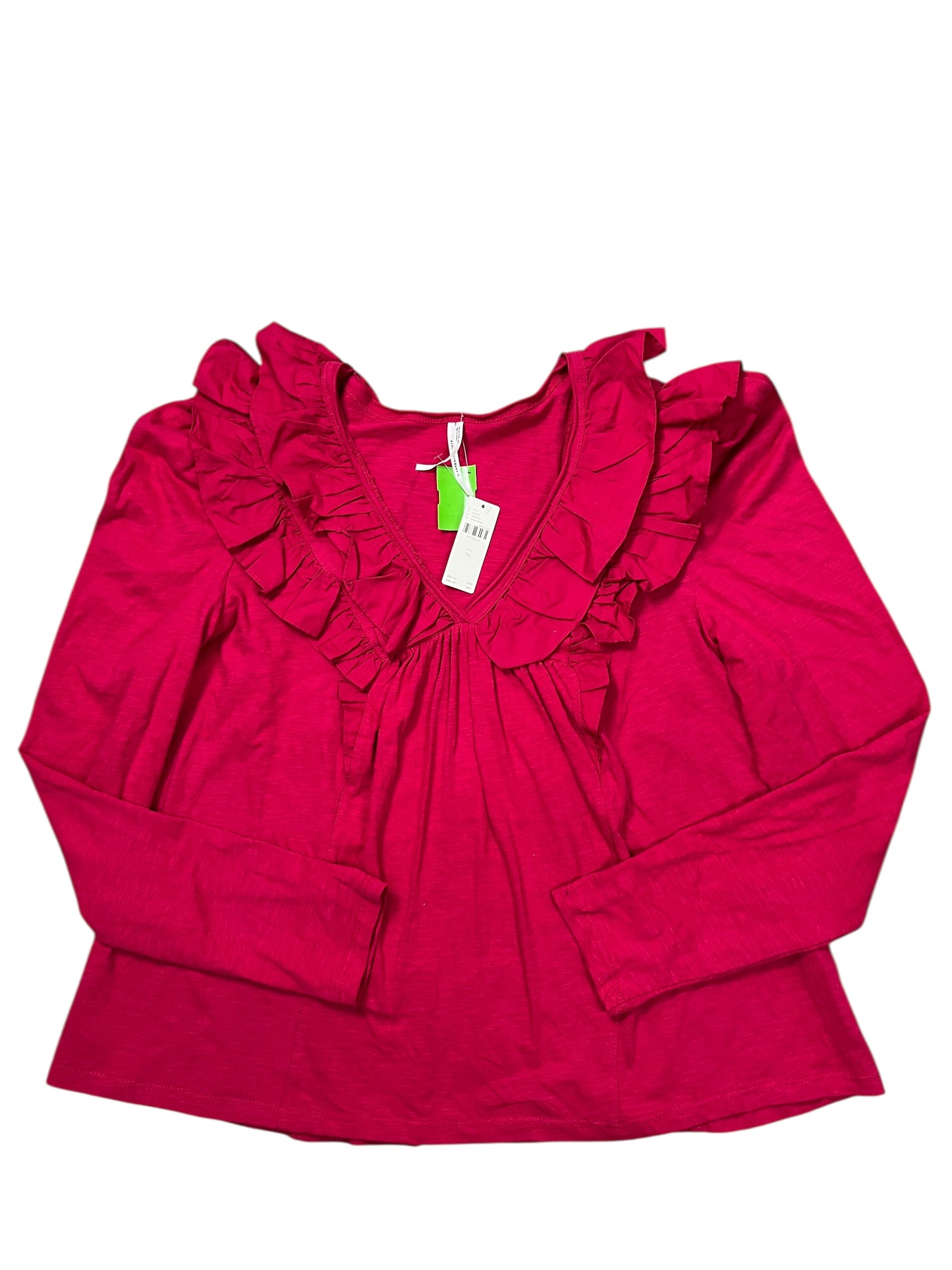 Top Ls By Anthropologie In Pink, Size:Xl