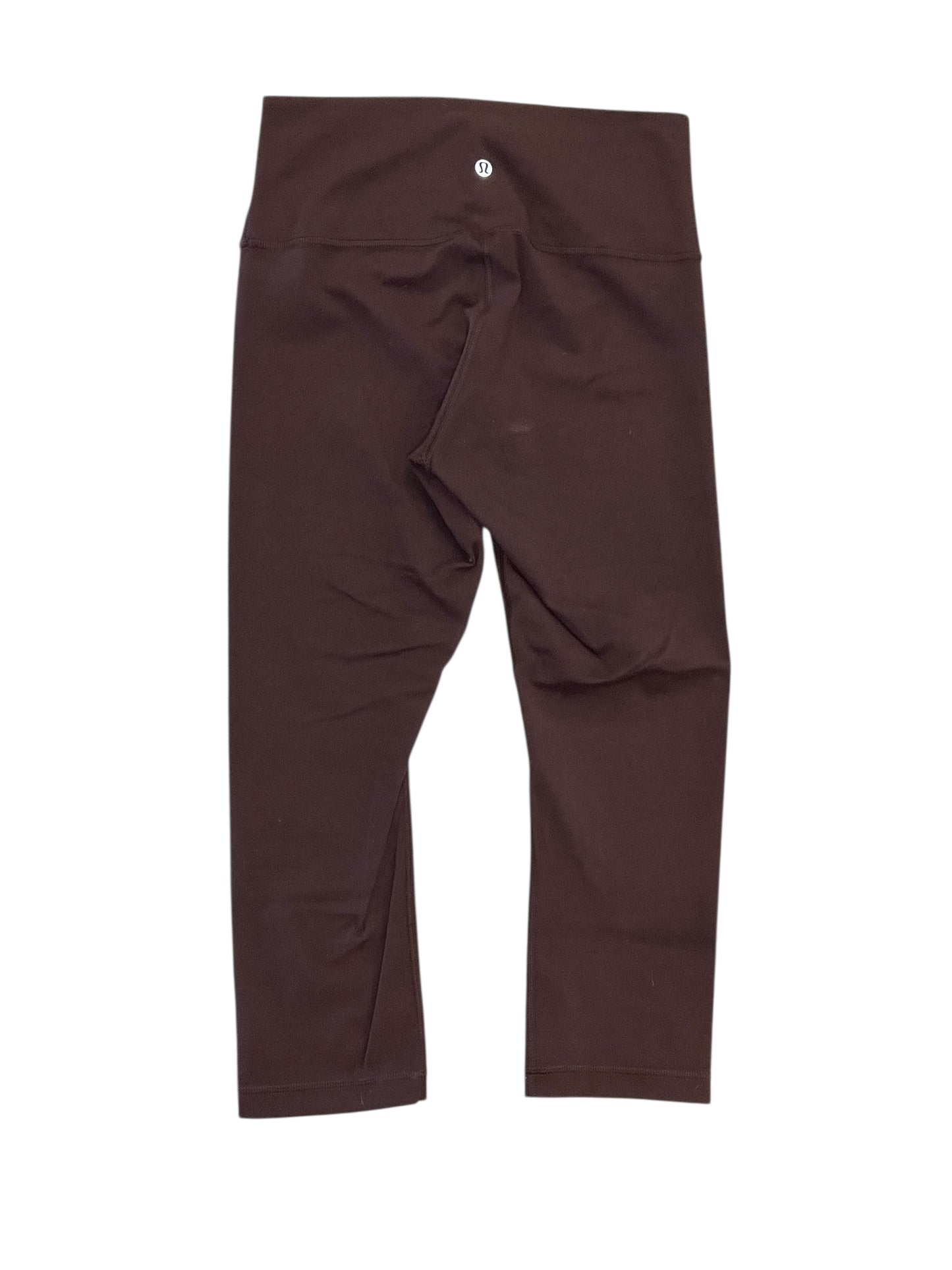 Athletic Leggings By Lululemon In Maroon, Size:M