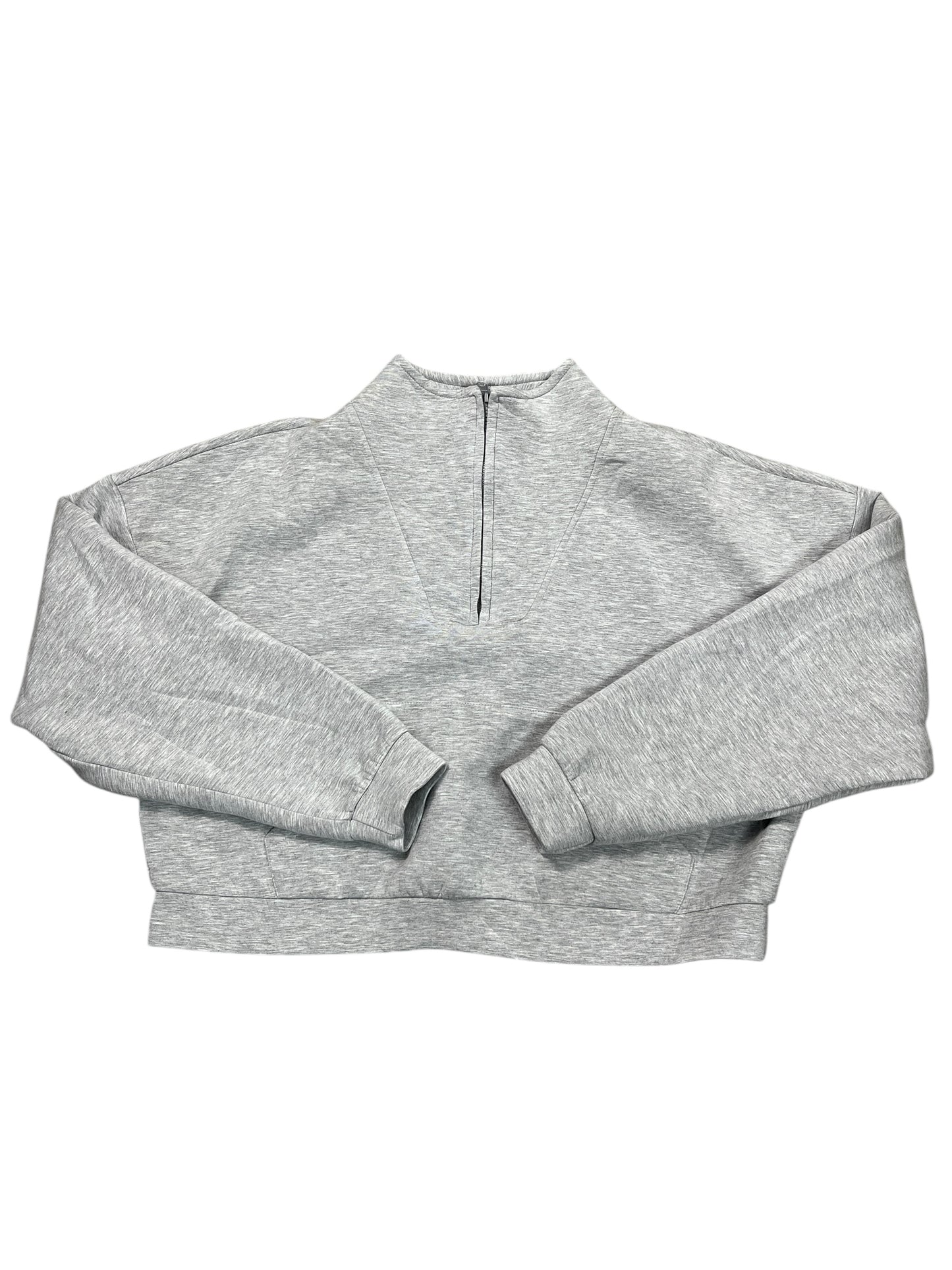 Athletic Sweatshirt Collar By Clothes Mentor In Grey, Size:L