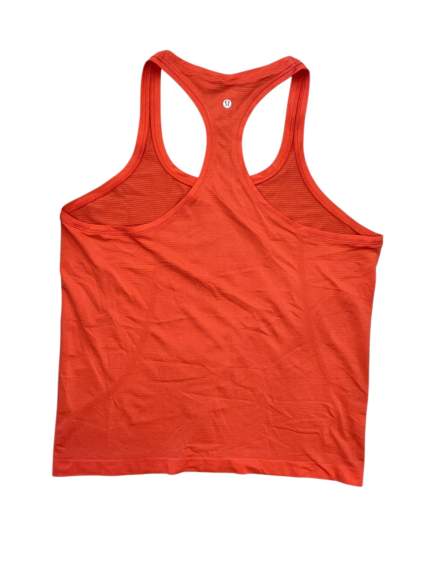 Athletic Tank Top By Lululemon In Orange, Size:L
