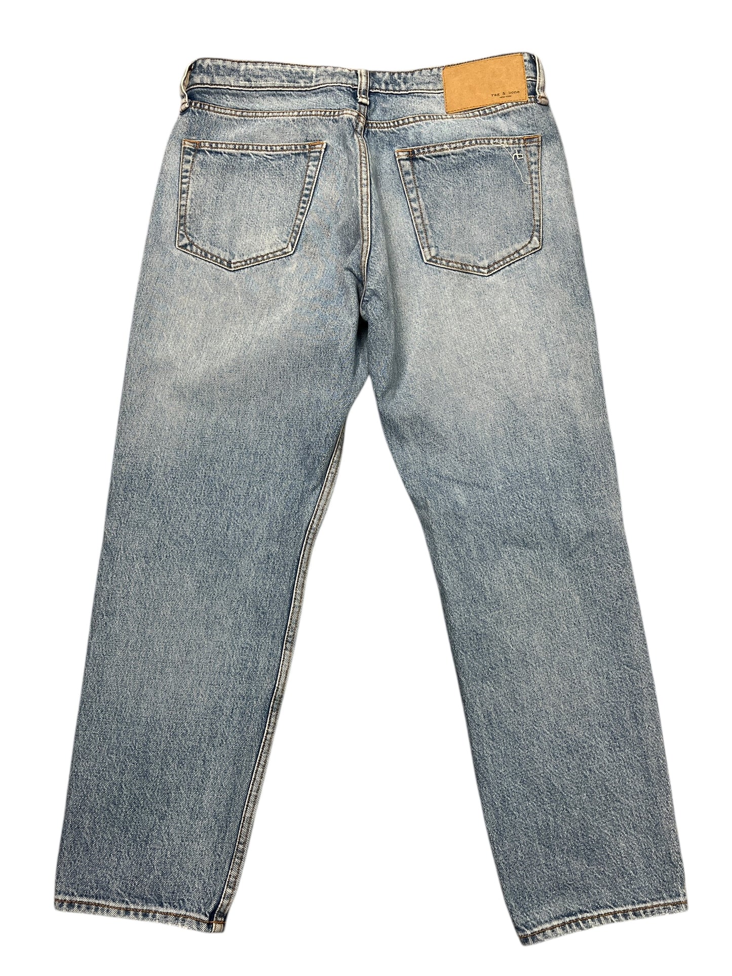 Jeans Boyfriend By Rag & Bones Jeans In Blue Denim, Size:6
