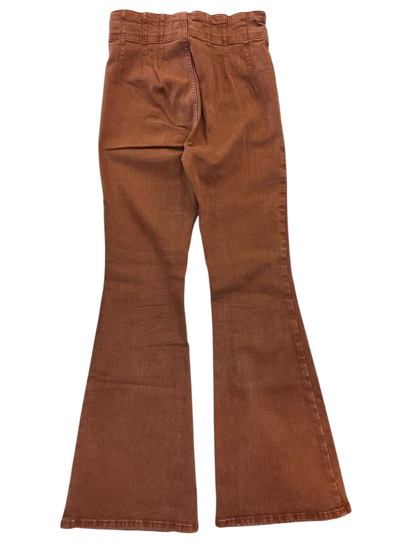 Jeans Flared By We The Free In Orange Denim, Size:8