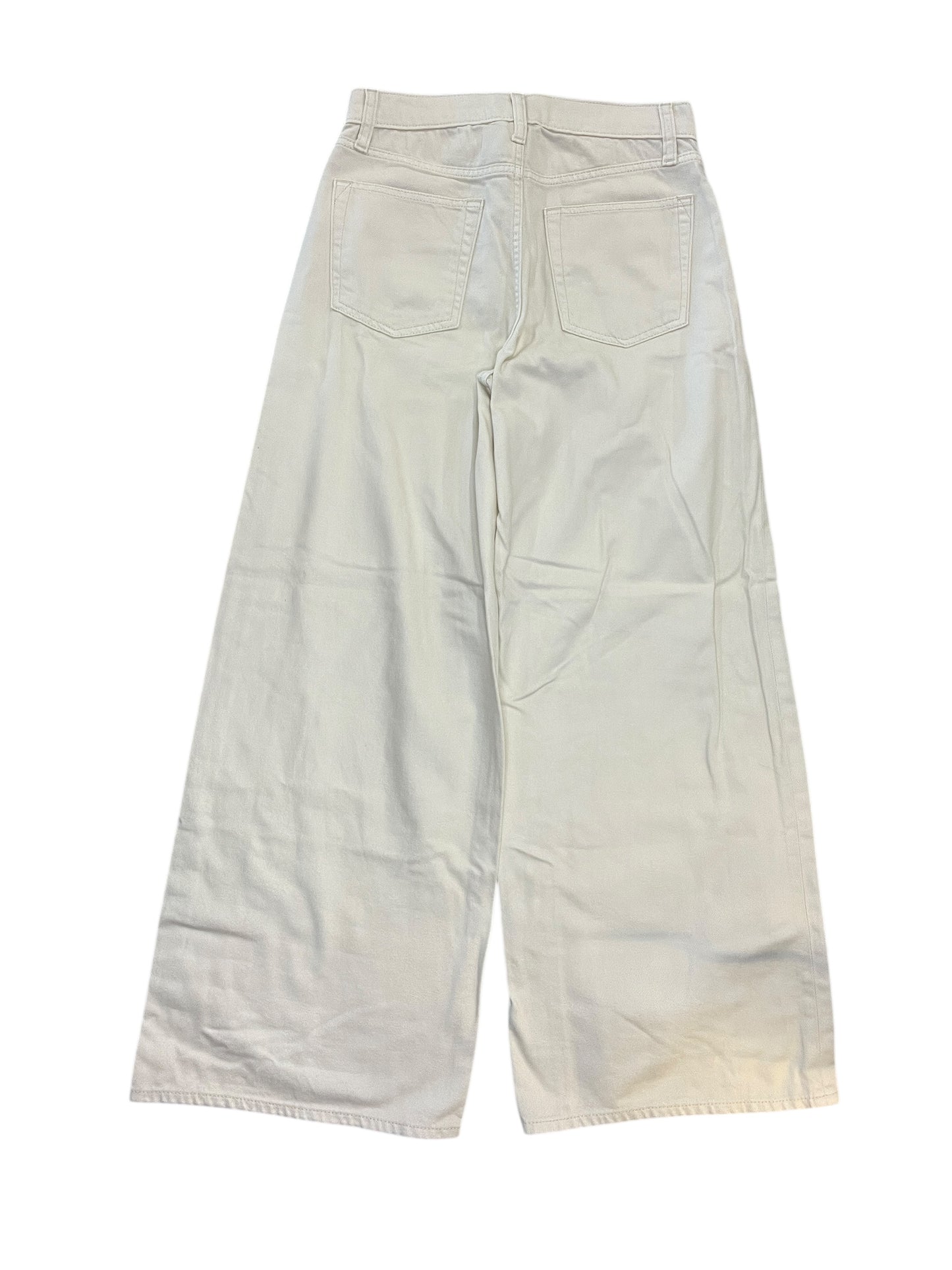 Jeans Wide Leg By Gap In Cream Denim, Size:2