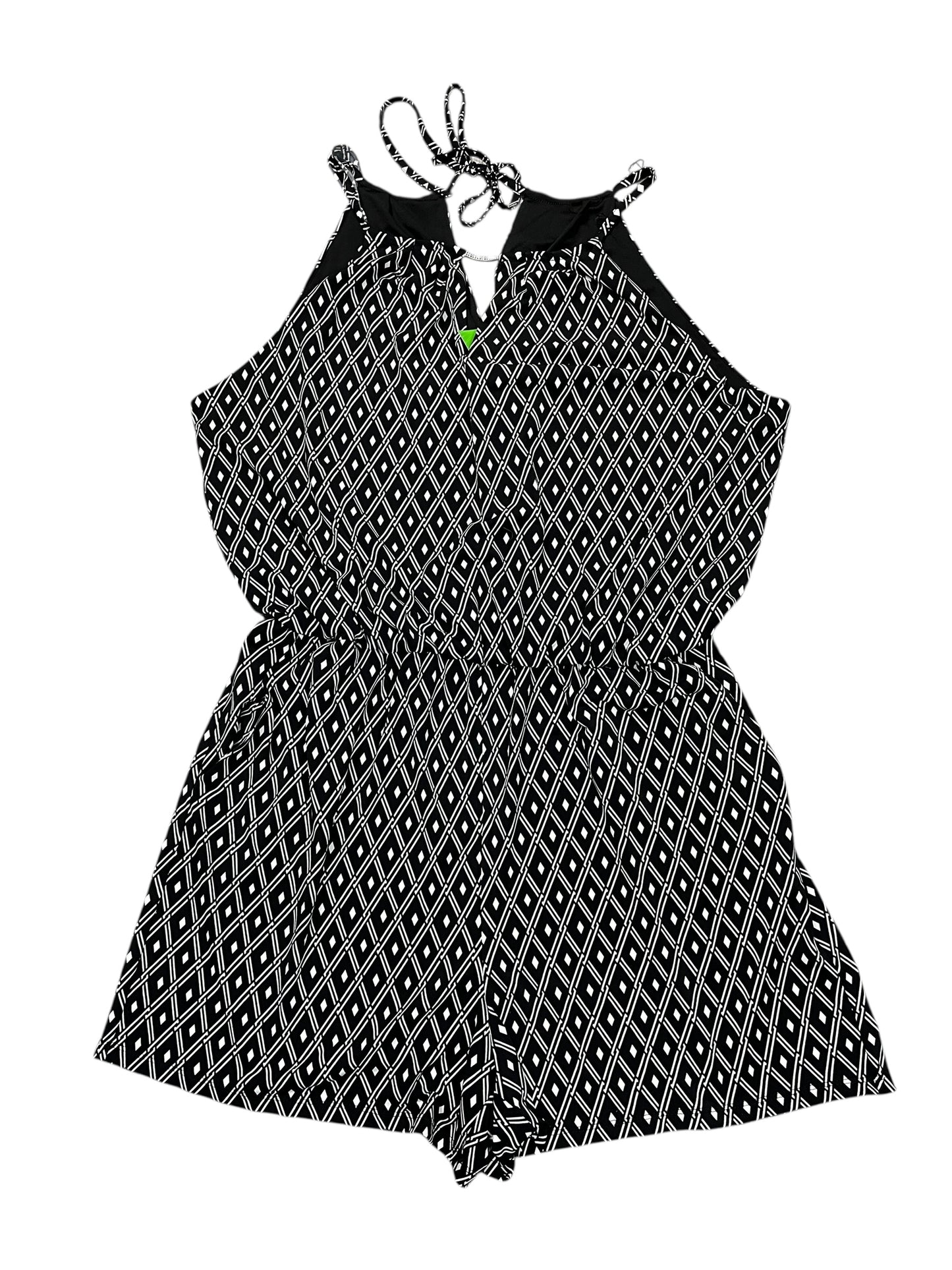 Dress Casual Midi By White House Black Market In Black & White, Size:L