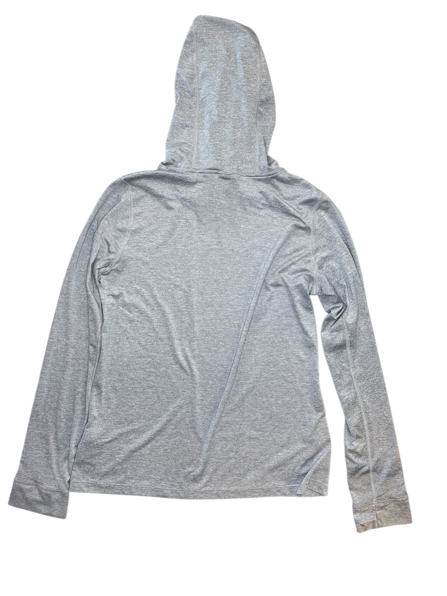 Athletic Top Ls Hoodie By The North Face In Grey, Size:S