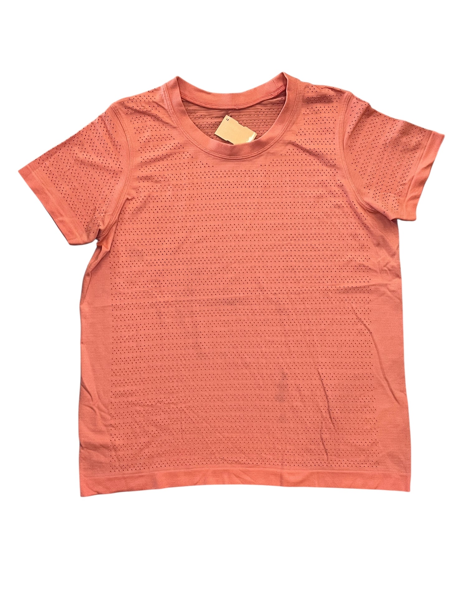 Athletic Top Ss By Lululemon In Pink, Size:L