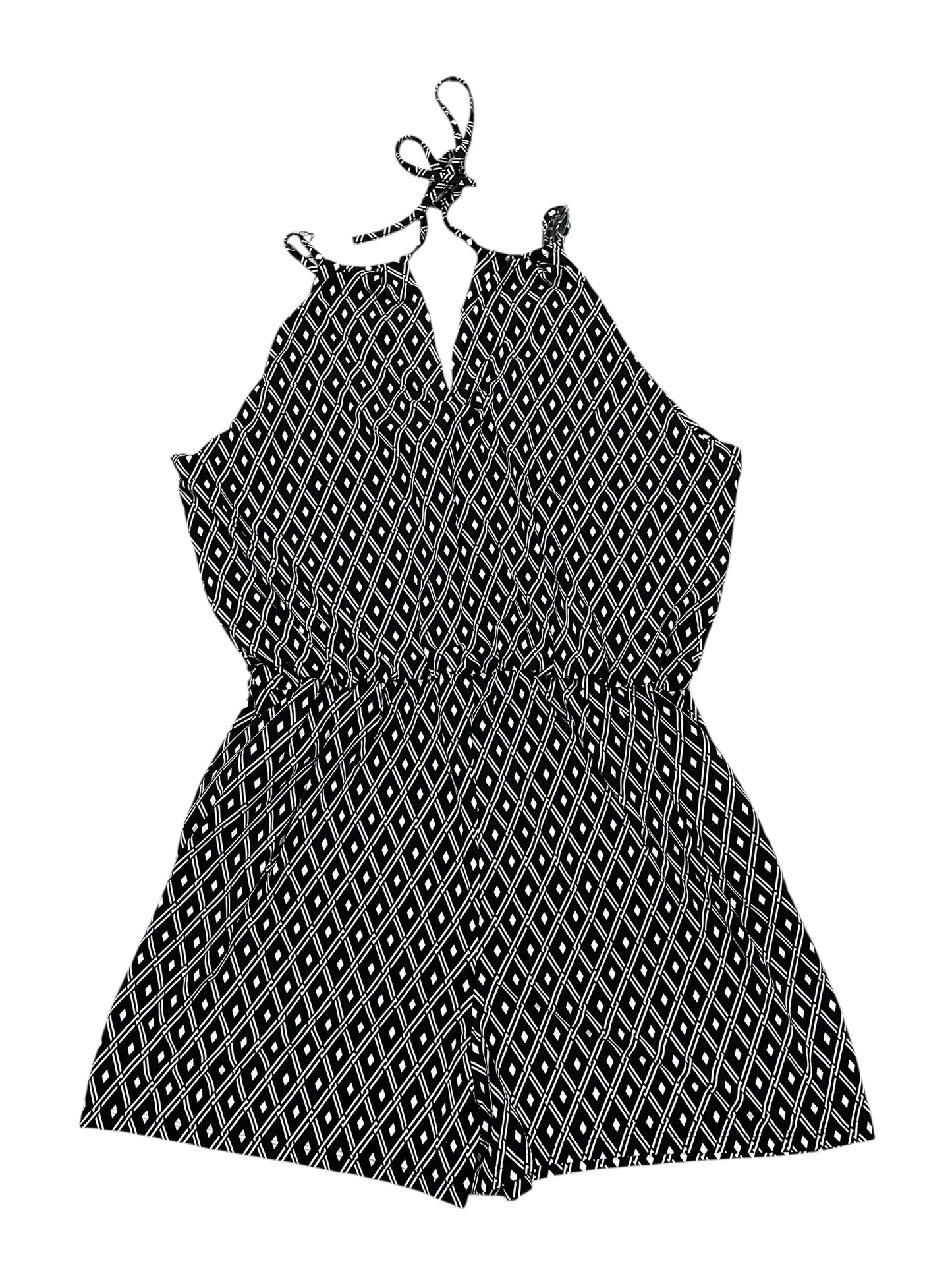 Dress Casual Midi By White House Black Market In Black & White, Size:L