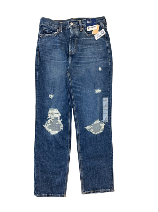 Jeans Straight By Old Navy In Blue Denim, Size:6