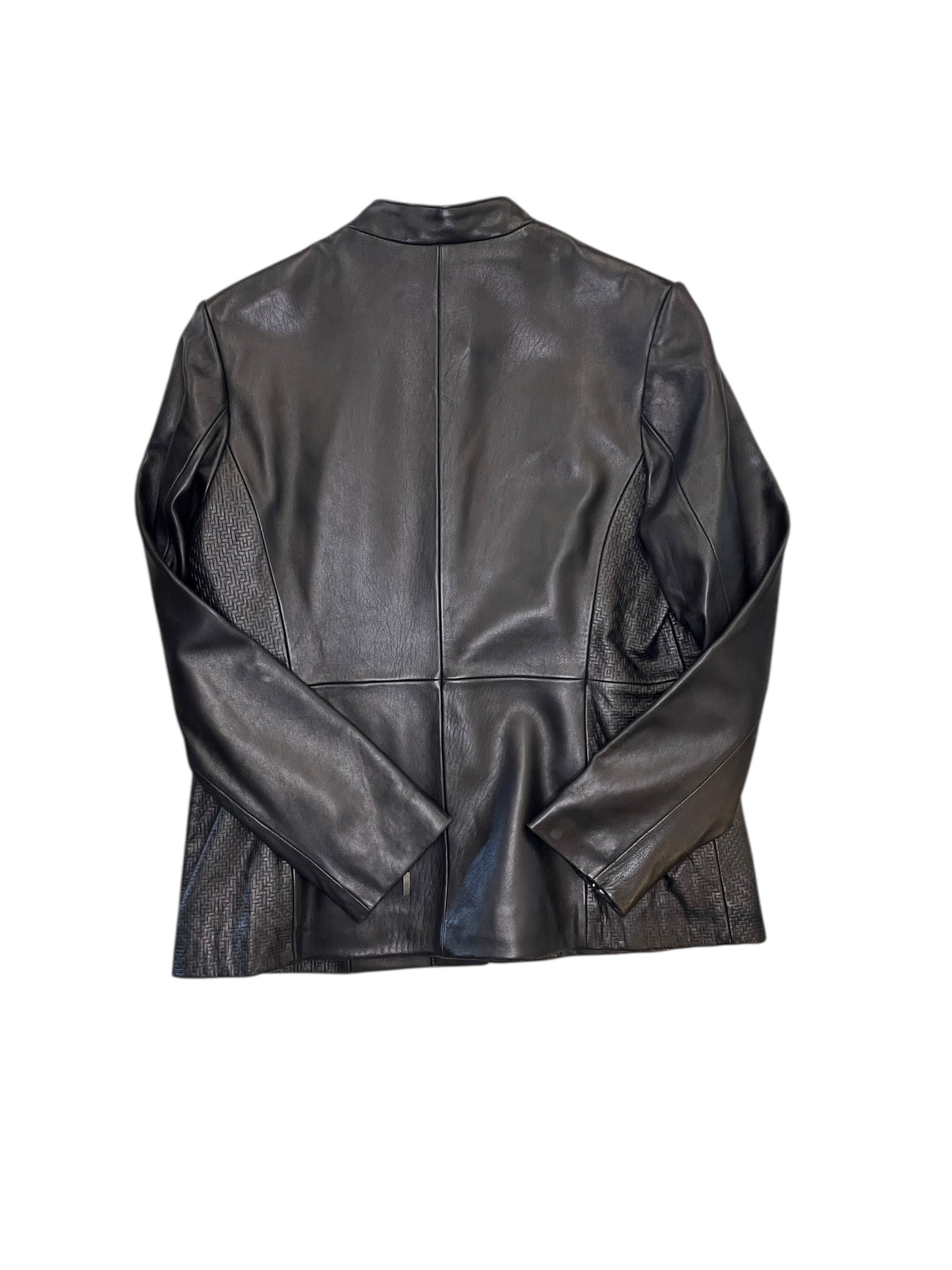 Jacket Leather By Preston And New York In Brown, Size:L