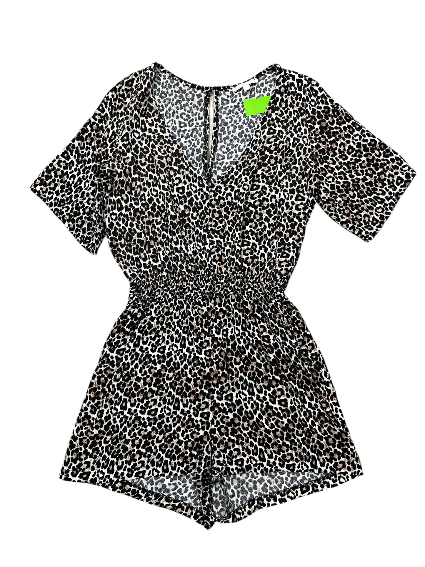 Romper By Clothes Mentor In Leopard Print, Size:Osfm