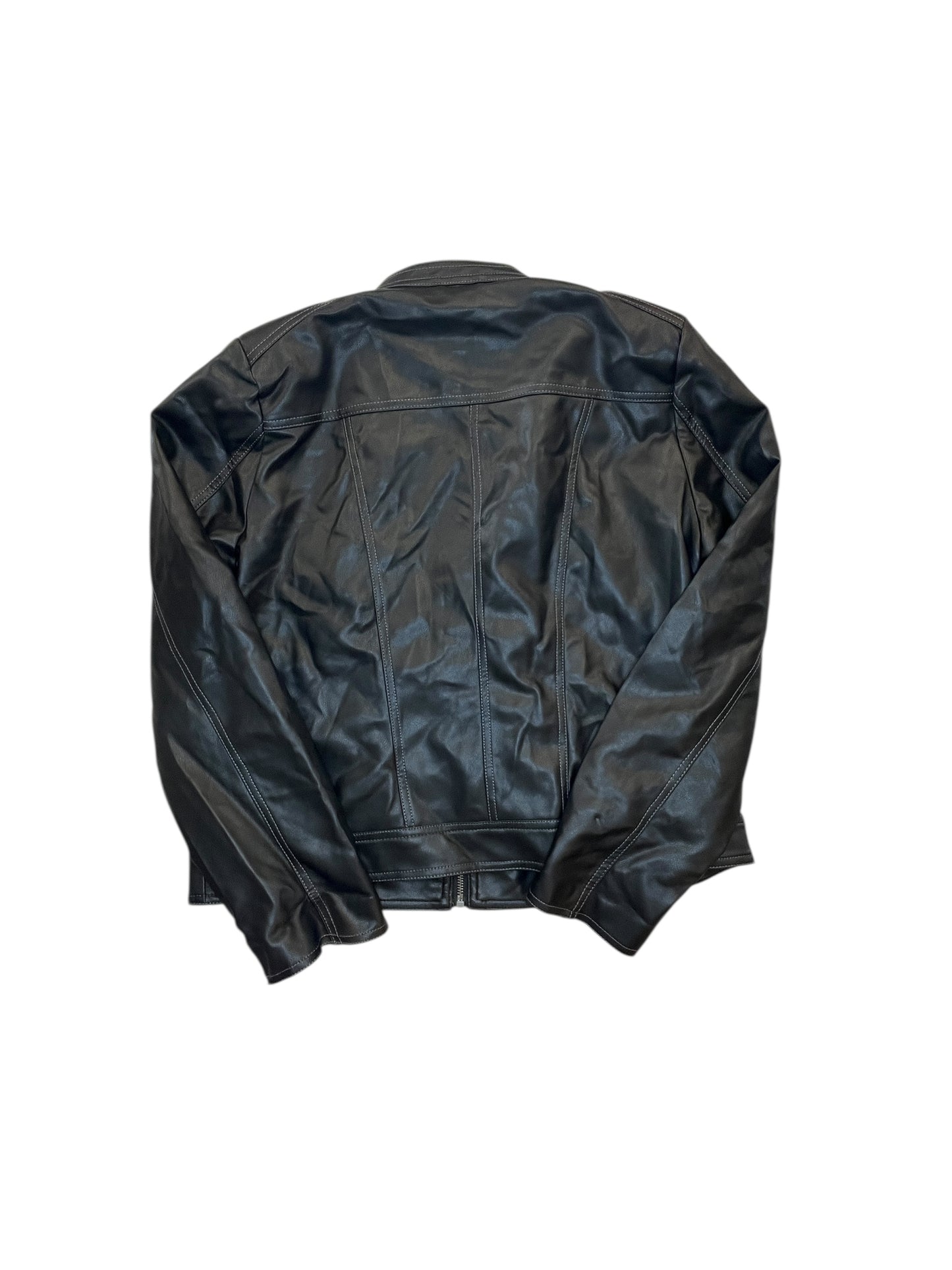 Jacket Moto By Simply Vera In Black, Size:L