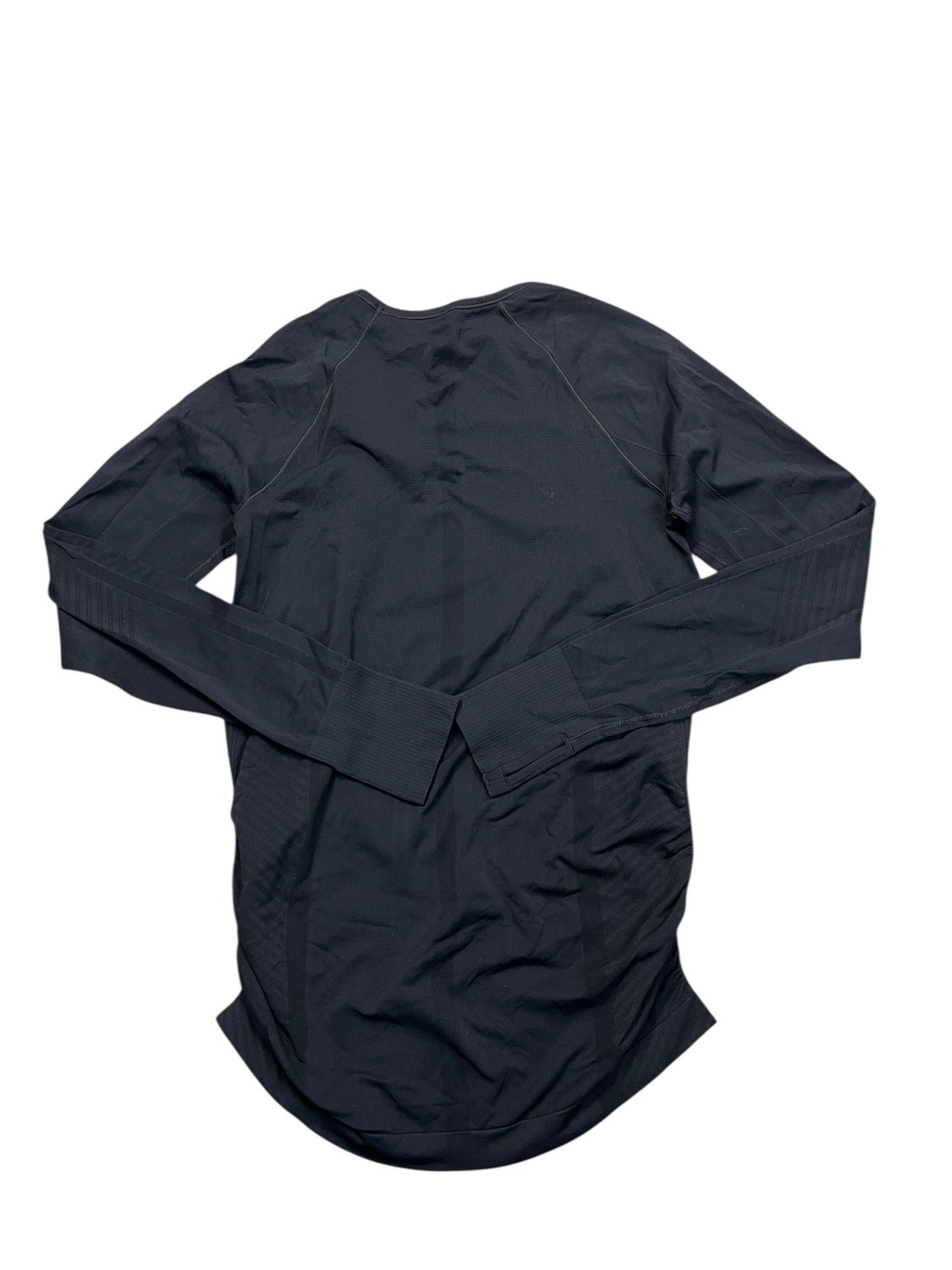 Athletic Top Ls Crewneck By Athleta In Black, Size:M