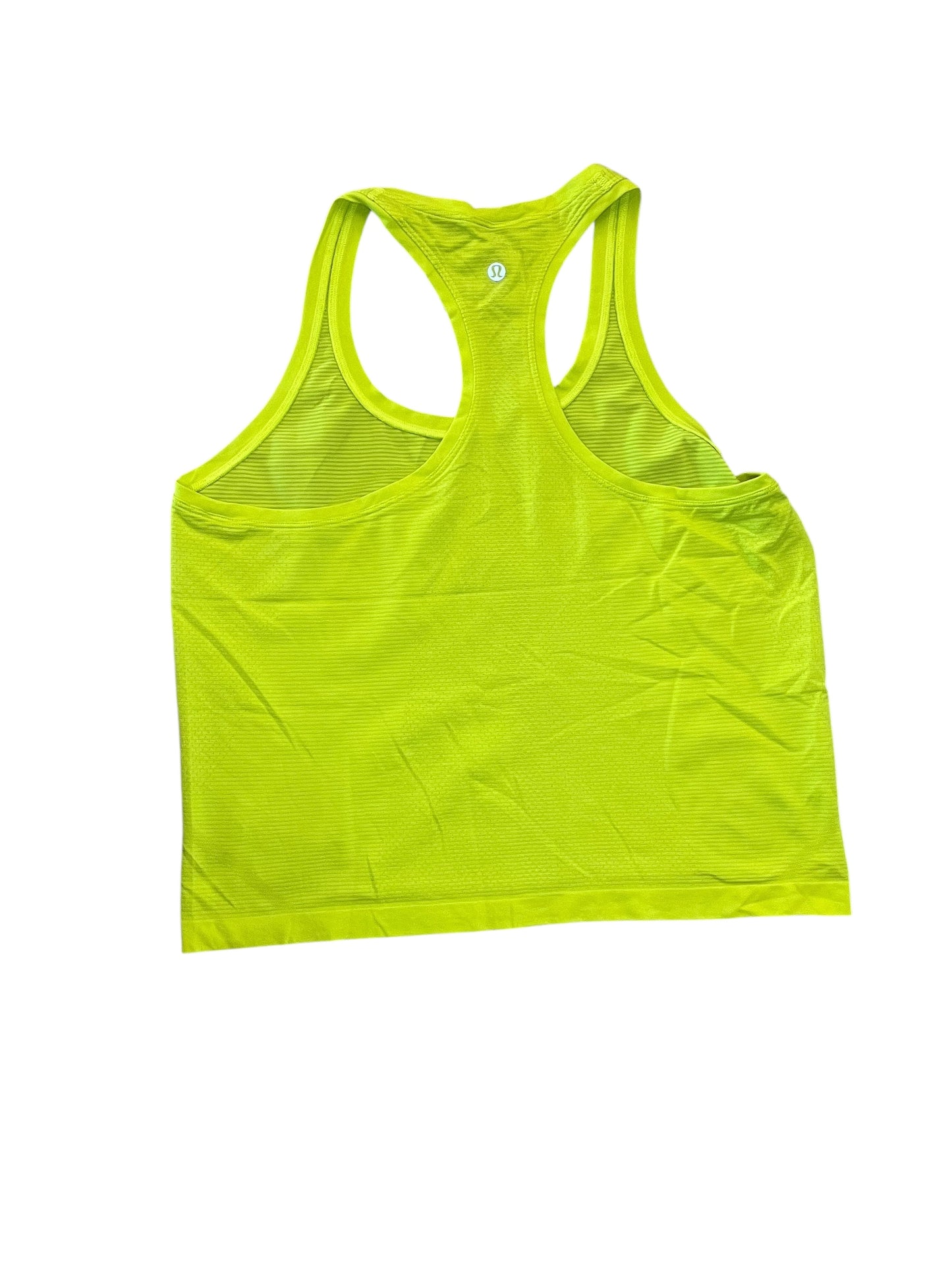 Athletic Tank Top By Lululemon In Yellow, Size:L
