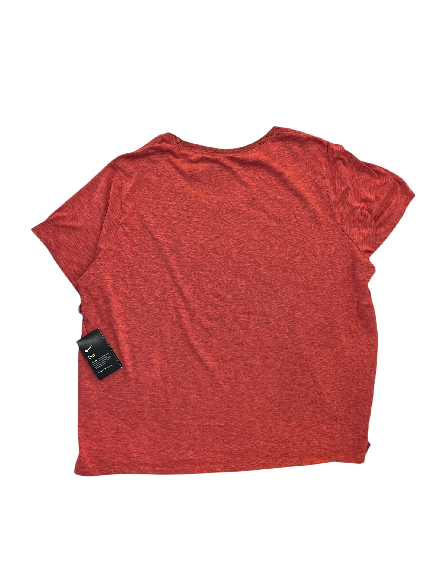 Athletic Top Ss By Nike Apparel In Orange, Size:3X