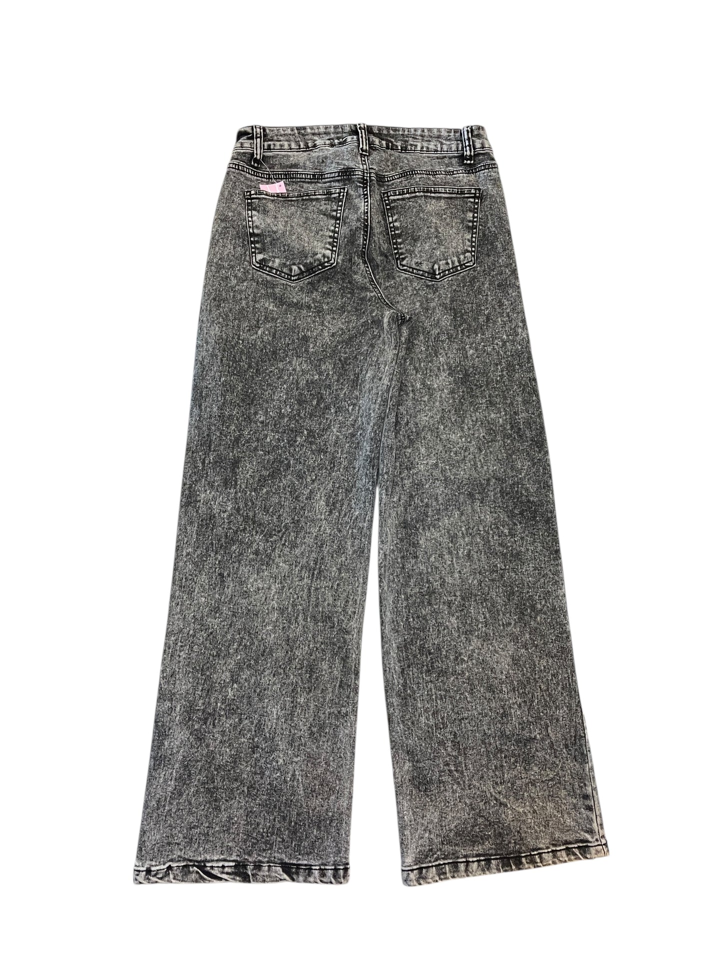 Jeans Wide Leg By Bamboo In Grey Denim, Size:10