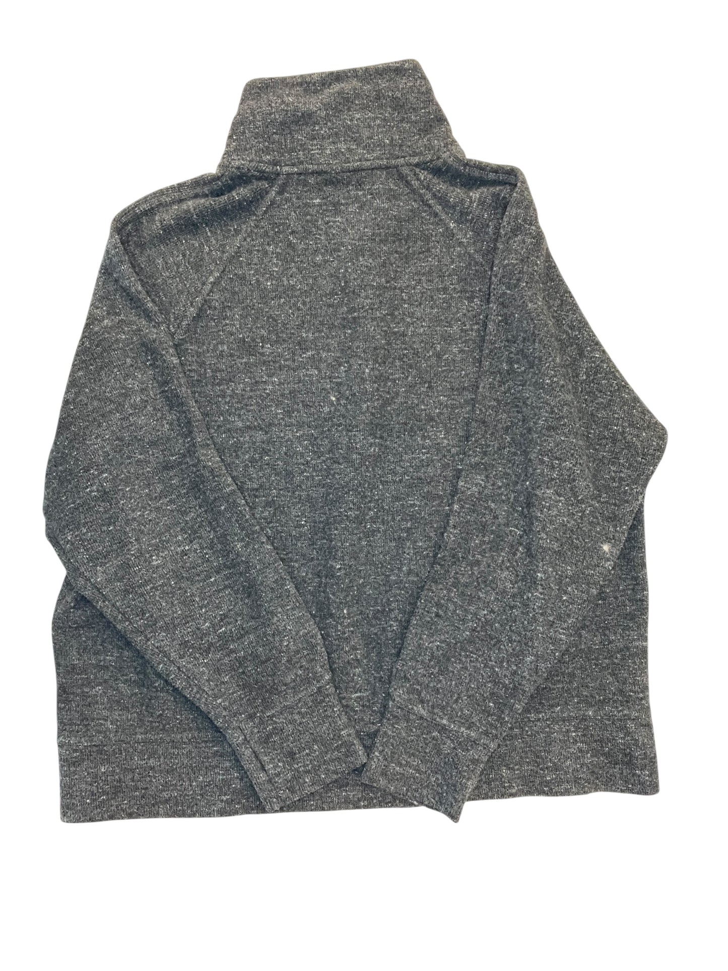 Athletic Top Ls Collar By Nike In Grey, Size:L