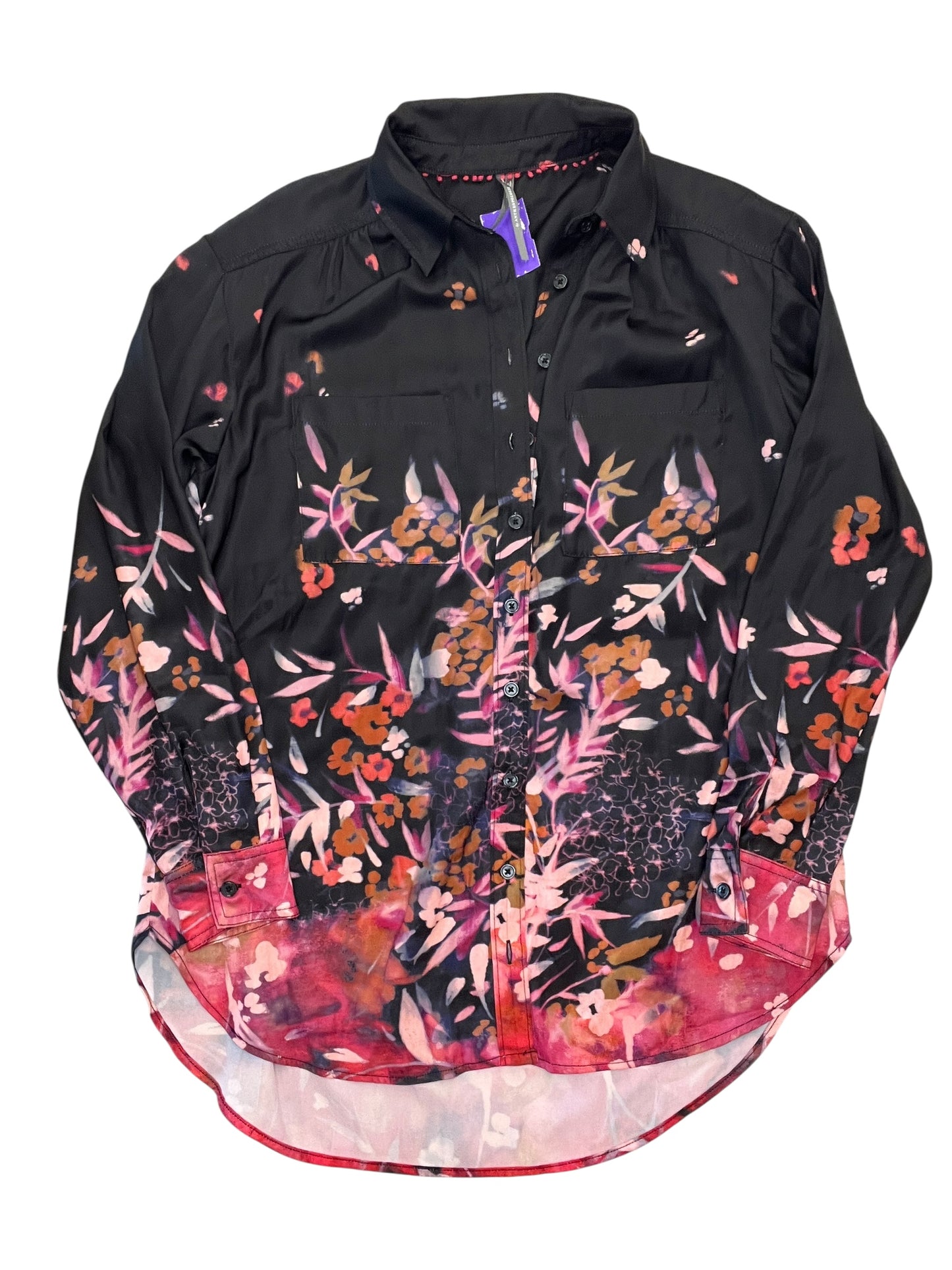 Blouse Ls By Anthropologie In Black, Size:Xs