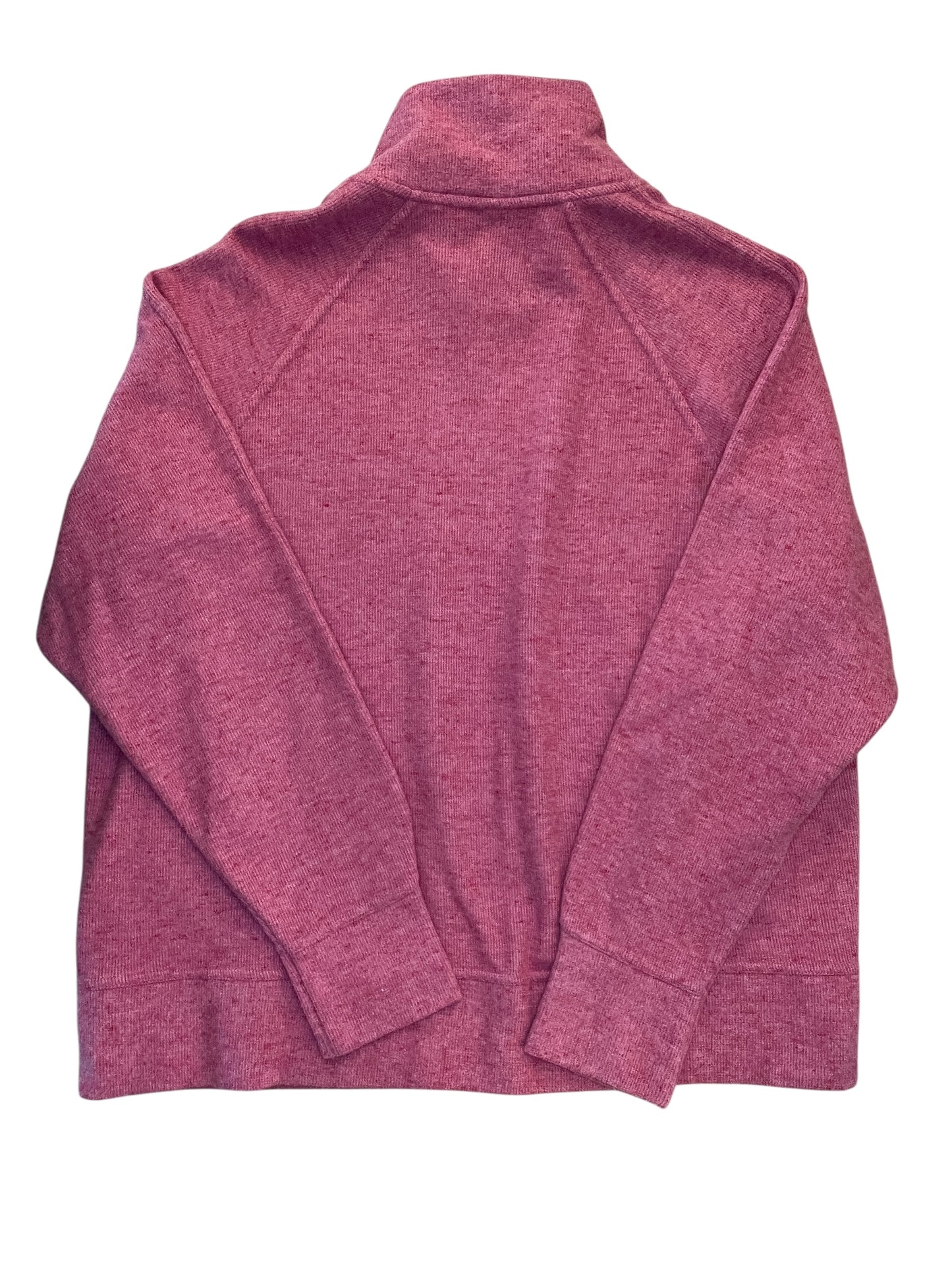 Athletic Top Ls Collar By Nike In Pink, Size:L