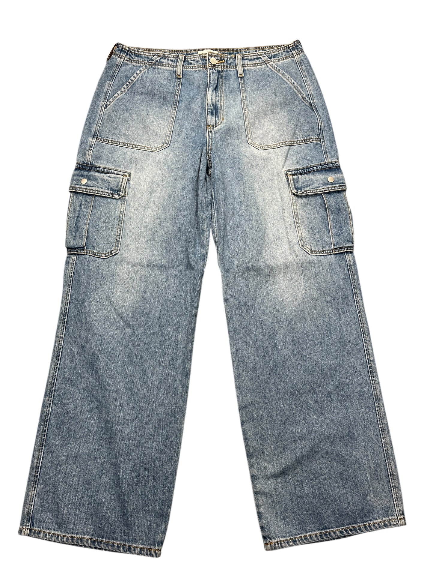 Jeans Wide Leg By Sneak Peek In Blue Denim, Size:8