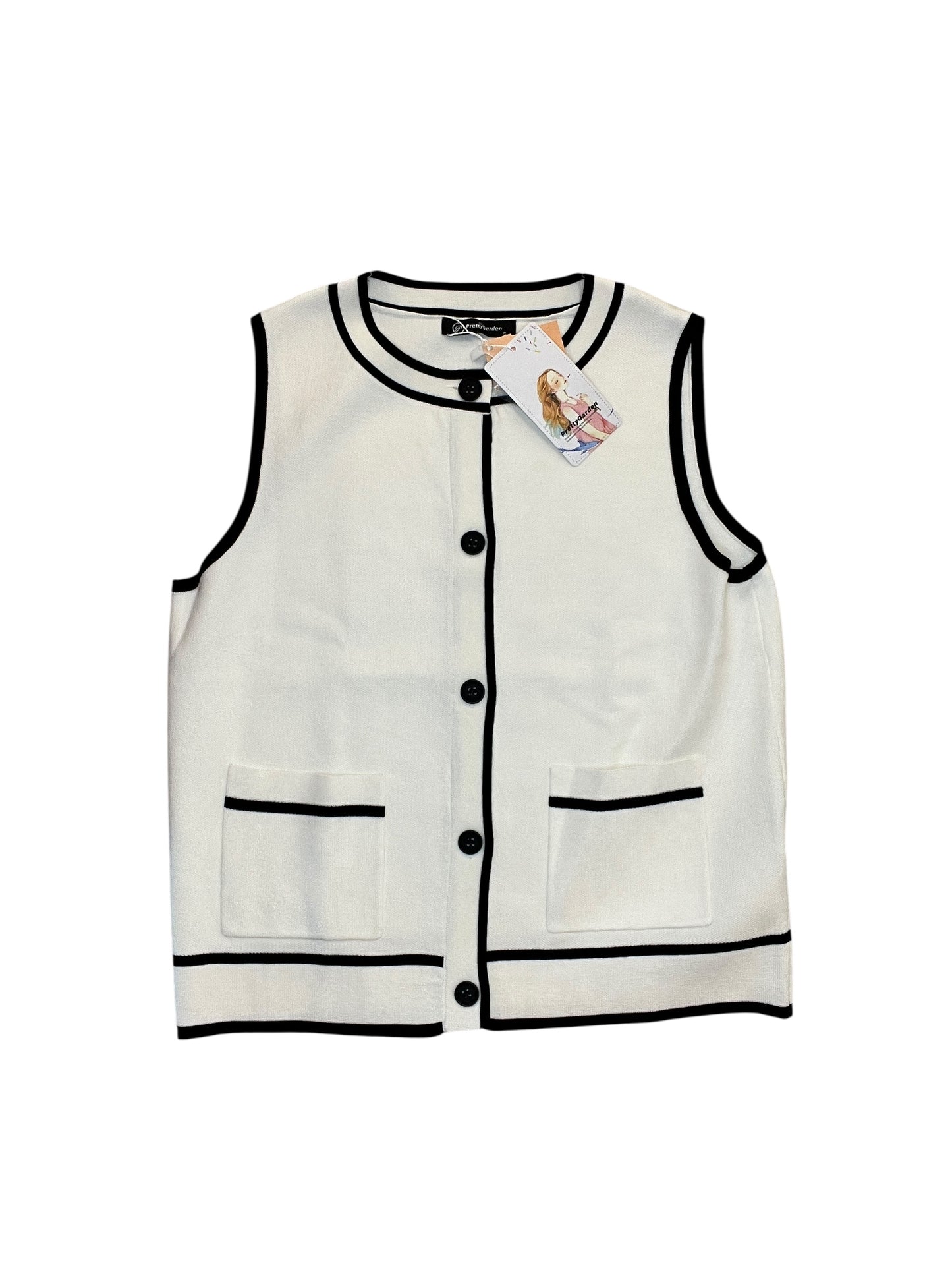 Vest Other By Clothes Mentor In White, Size:S
