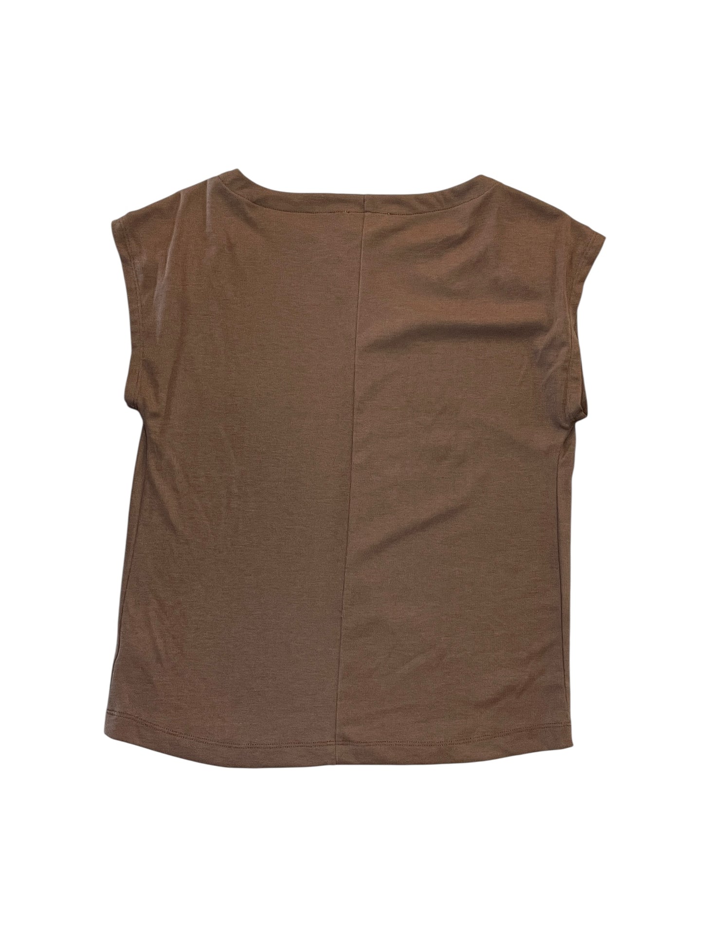 Blouse Sleeveless By Evereve In Brown, Size:Xs