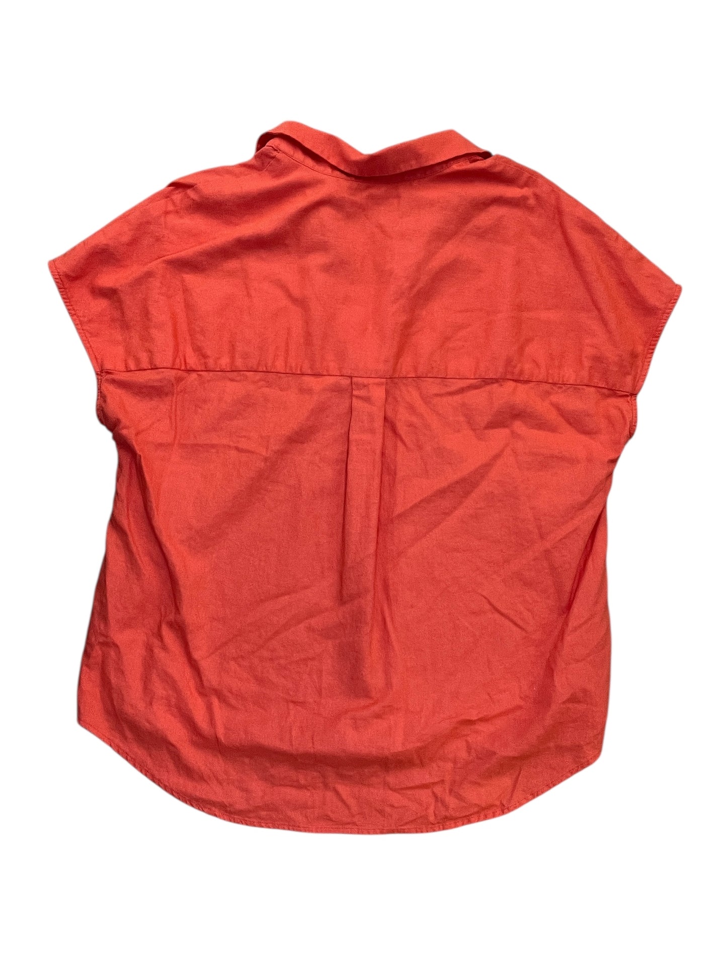 Blouse Sleeveless By Banana Republic In Orange, Size:M