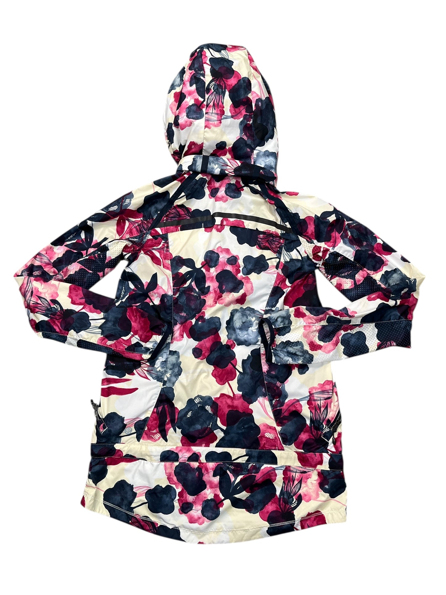 Athletic Jacket By Lululemon In Floral Print, Size:Xs
