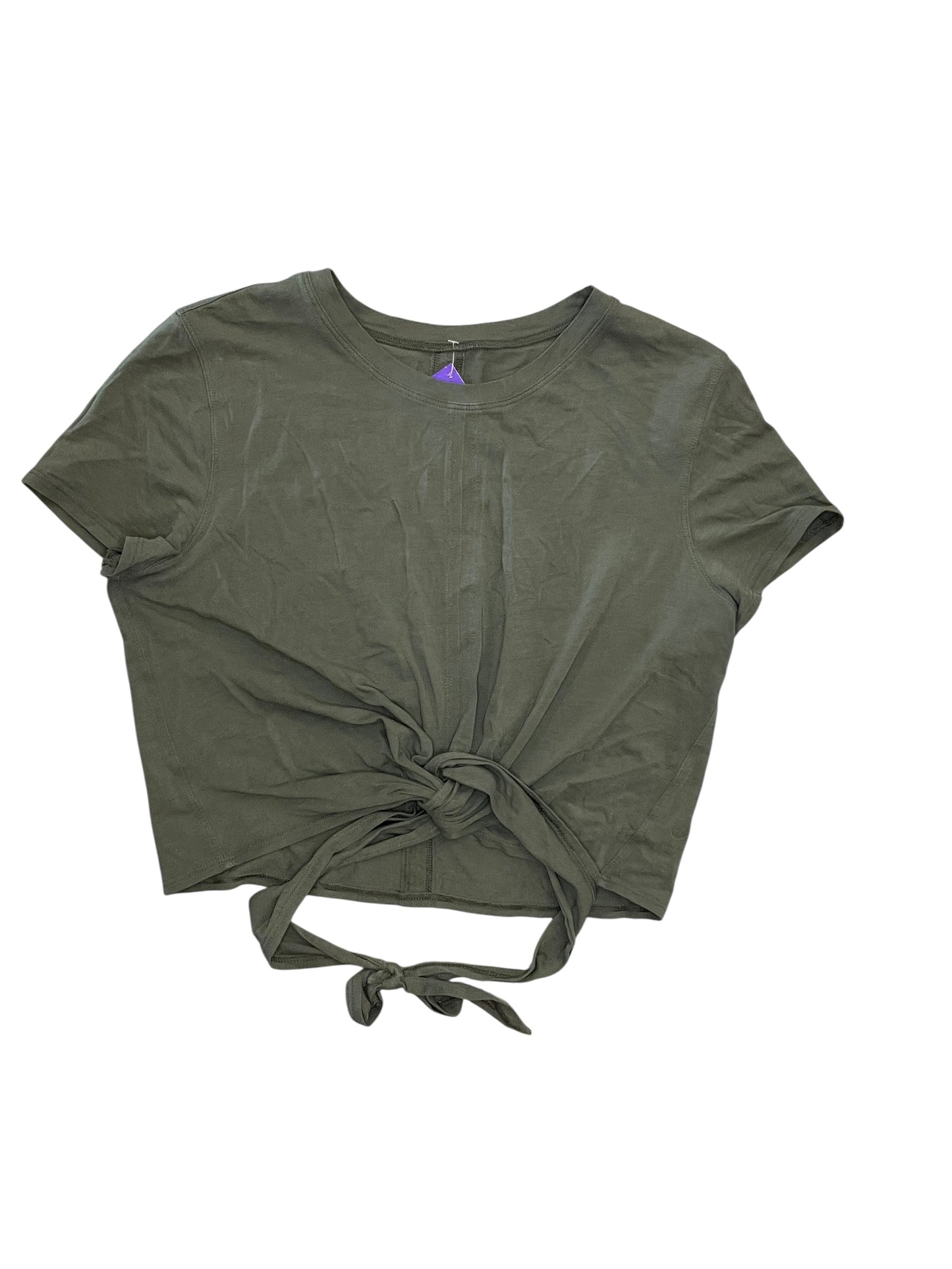 Athletic Top Ss By Lululemon In Green, Size:S