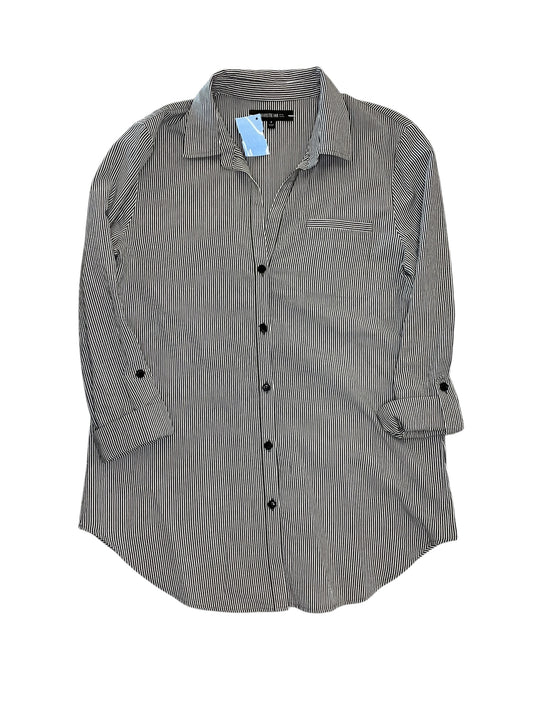 Blouse Designer By Lafayette 148 In Striped Pattern, Size:S