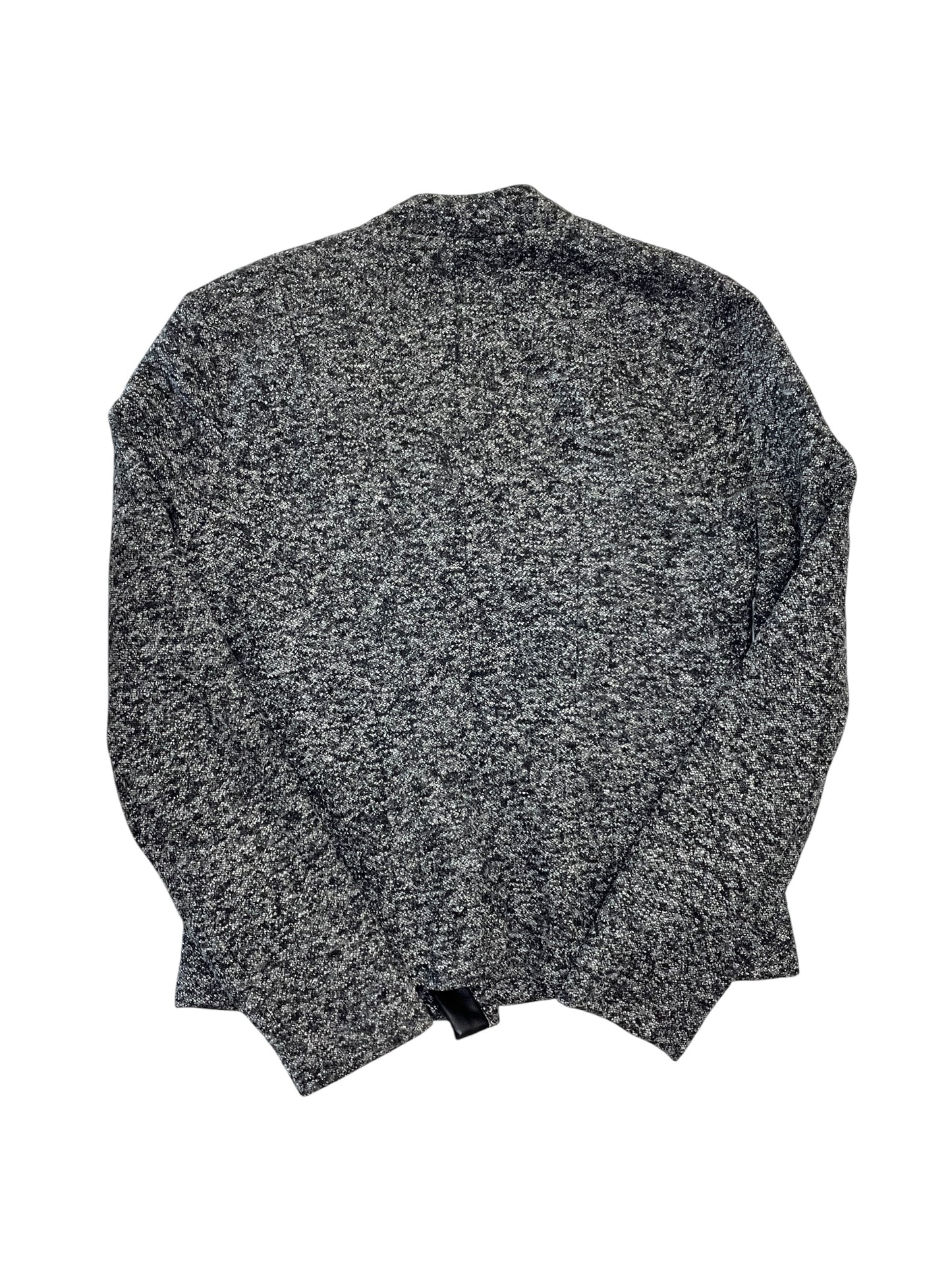 Jacket Moto By Peyton Jensen In Black & Grey, Size:S