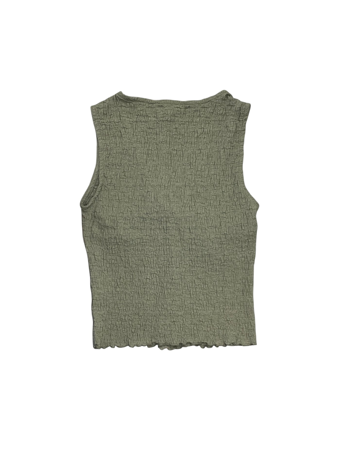 Blouse Sleeveless By Madewell In Green, Size:S
