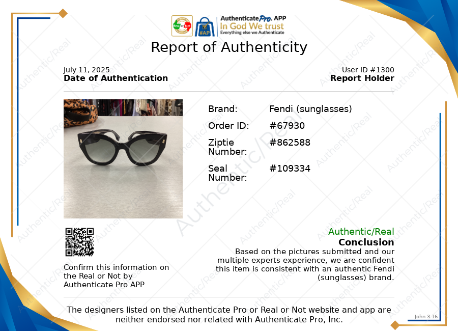 Sunglasses Luxury Designer By Fendi