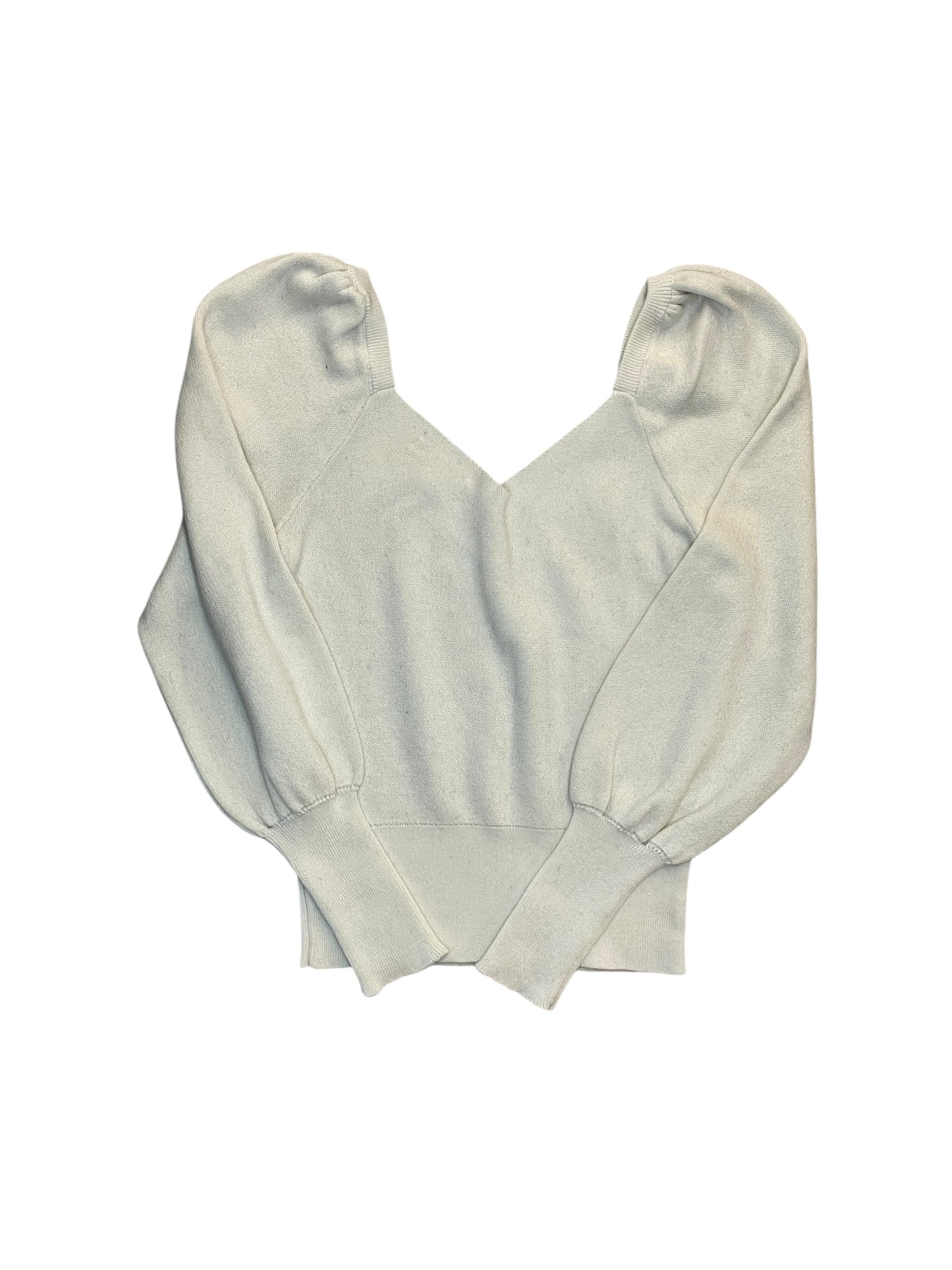 Sweater By Anthropologie In Cream, Size:Xs