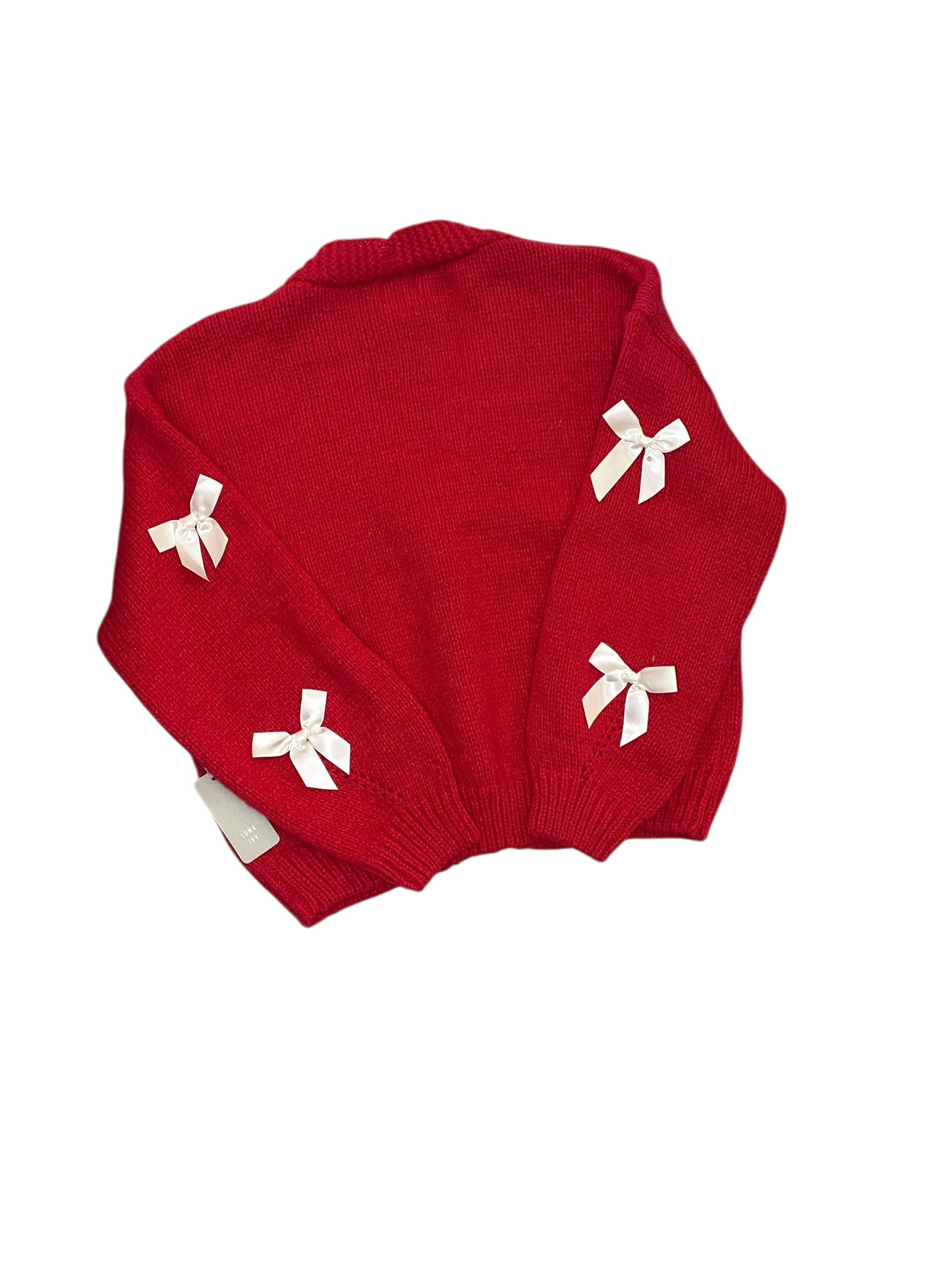 Cardigan By Cmb In Red, Size:M