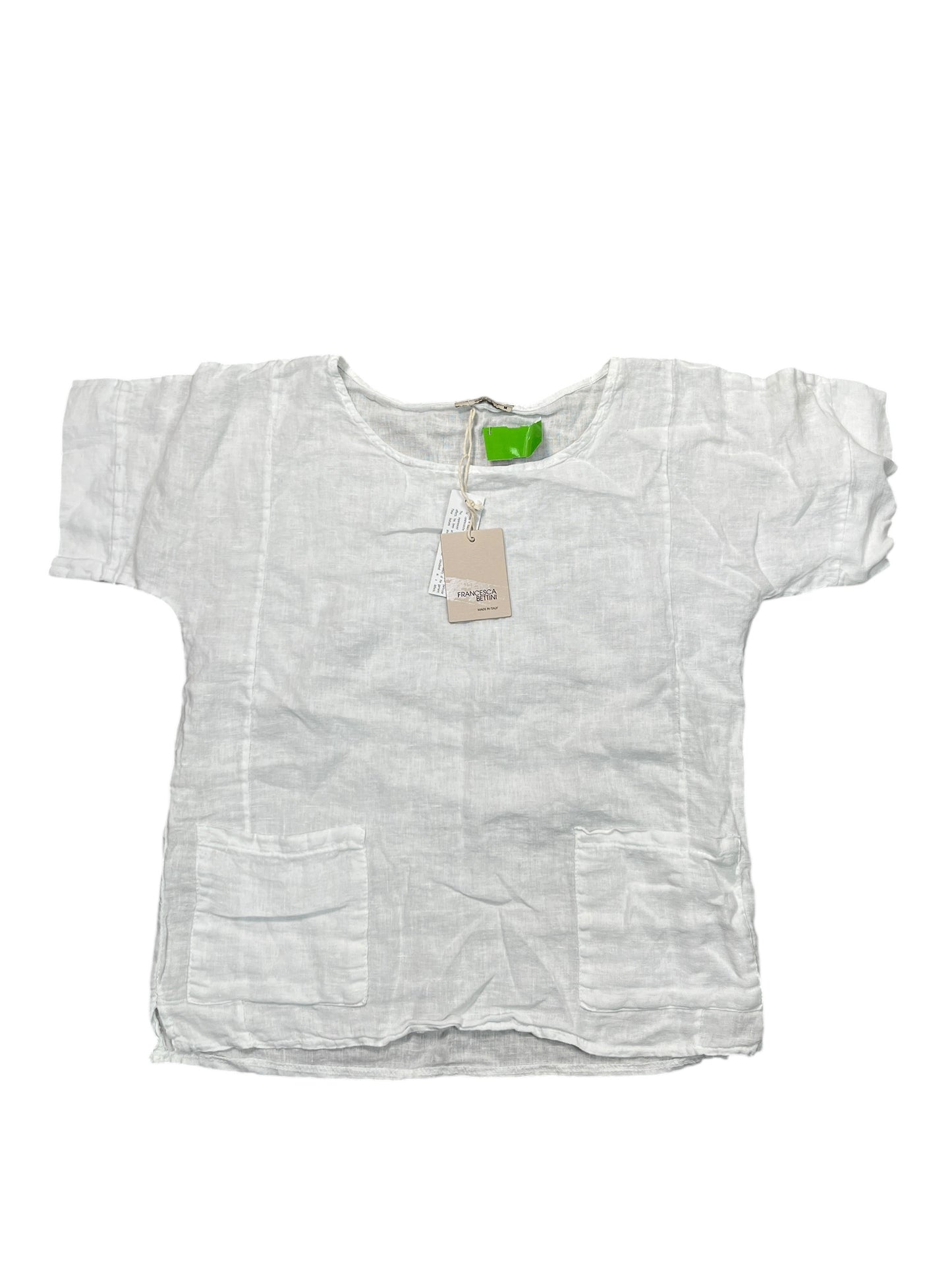 Blouse Ss By Cmc In White, Size:M