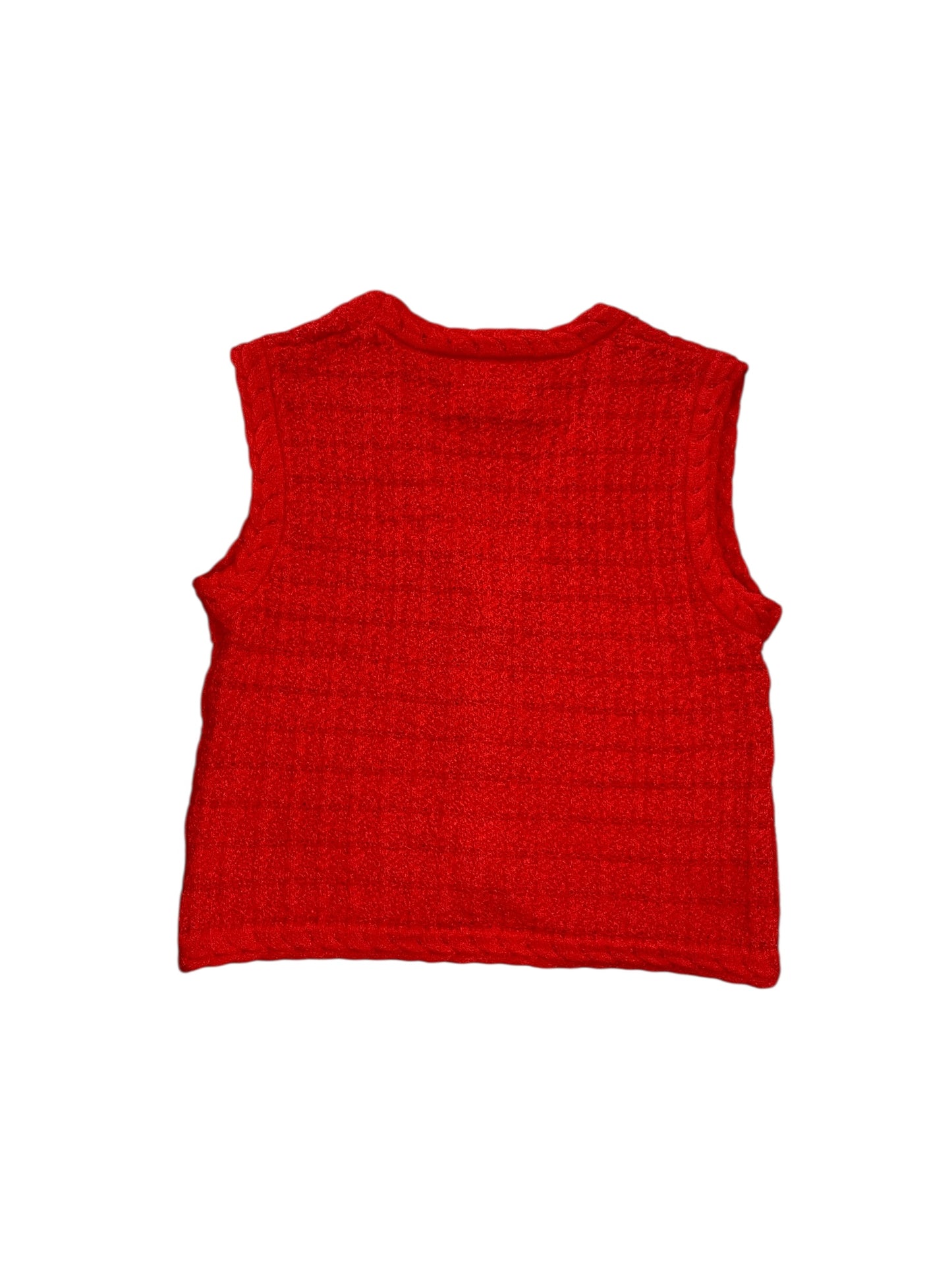Vest Sweater By Clothes Mentor In Red, Size:M