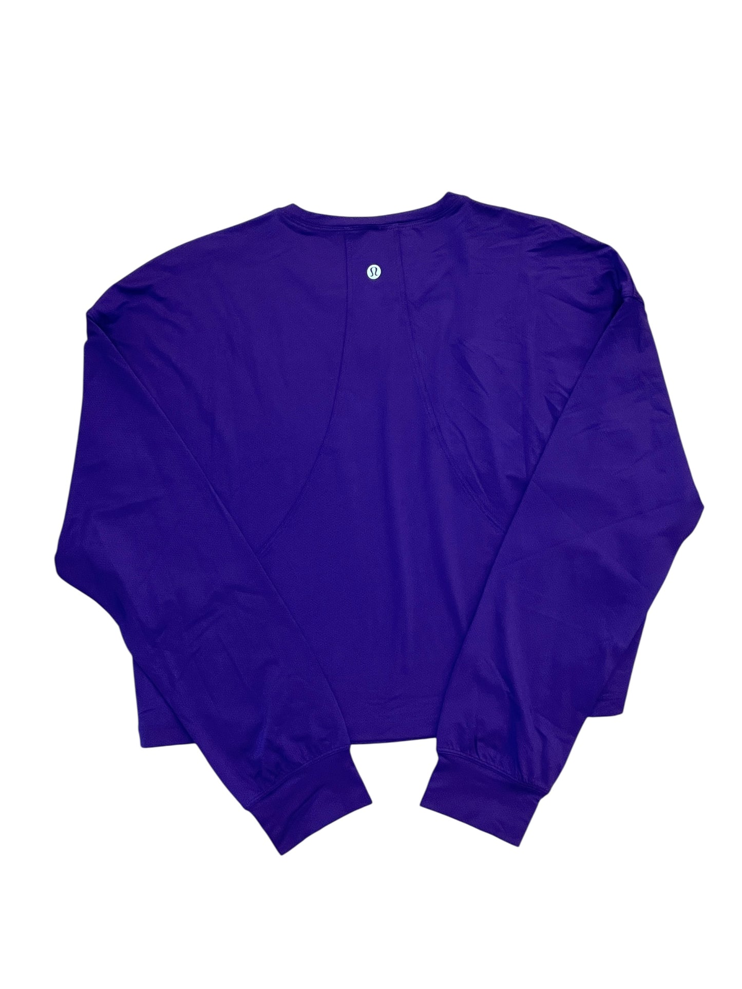 Athletic Top Ls Crewneck By Lululemon In Purple, Size:M