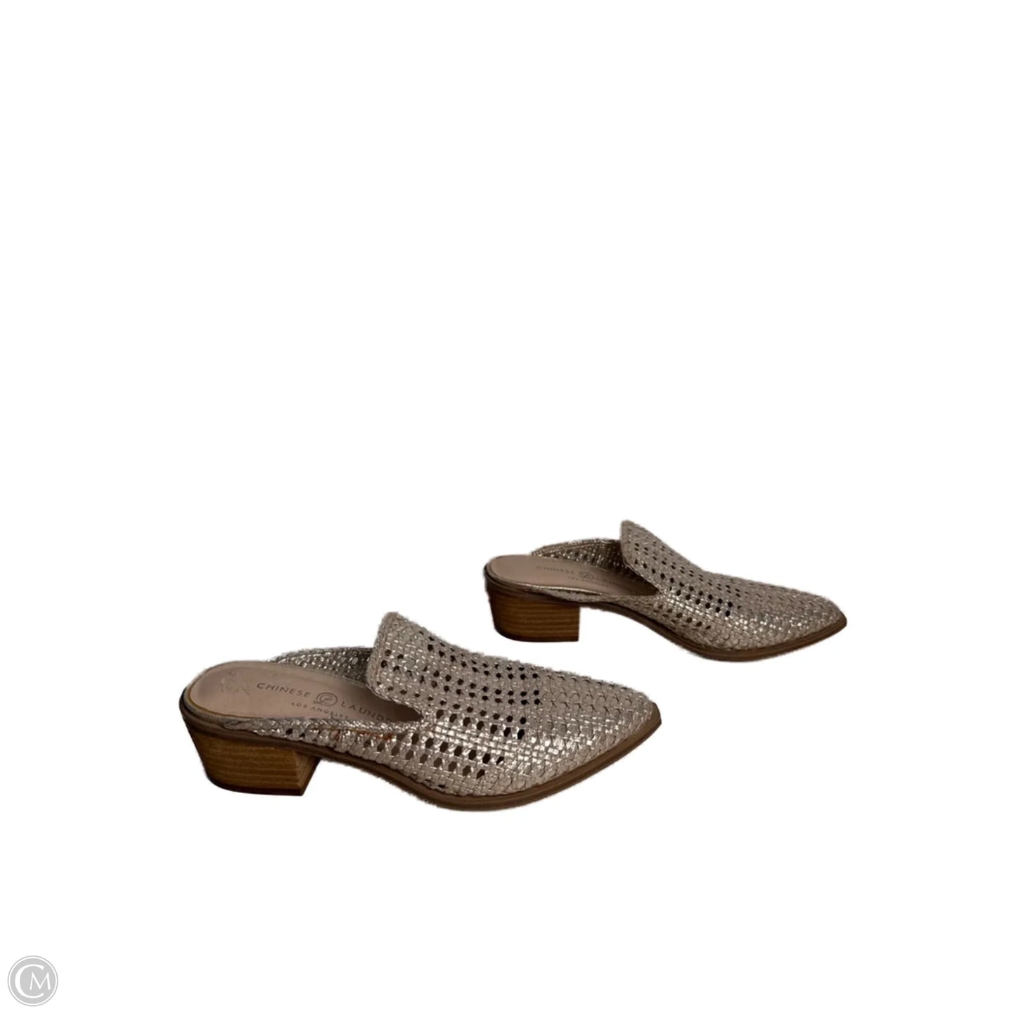 Shoes Heels Block By Chinese Laundry In Gold, Size: 7.5
