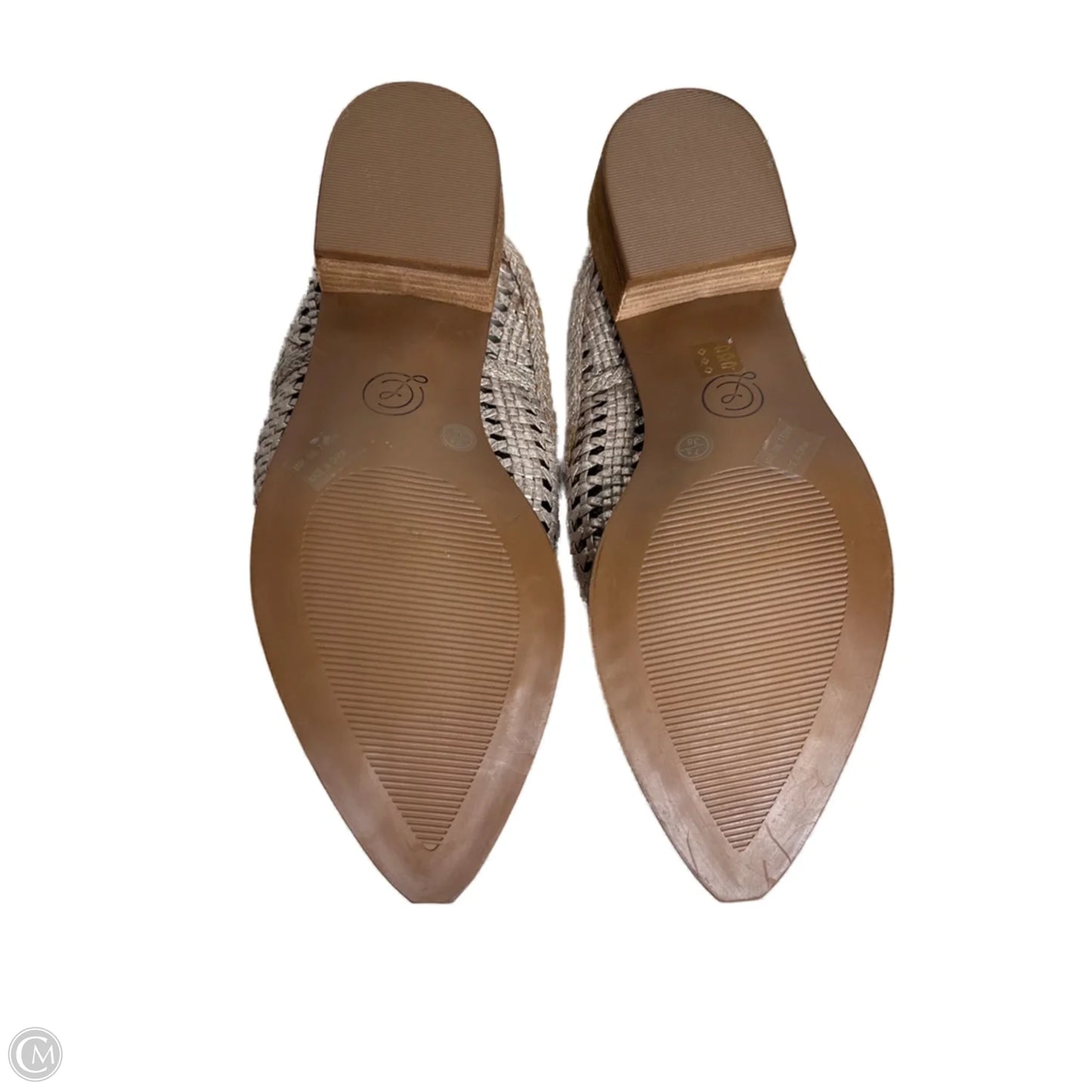 Shoes Heels Block By Chinese Laundry In Gold, Size: 7.5