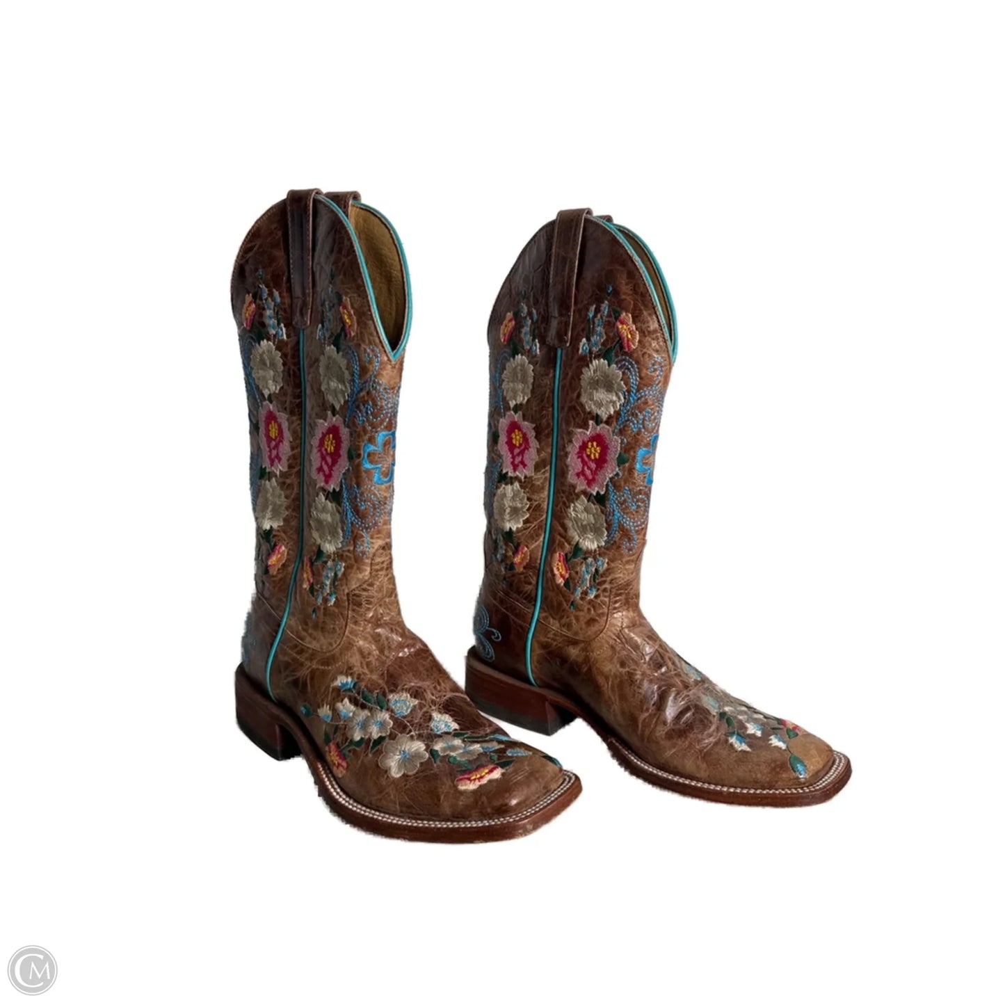 Boots Western By MACIE BEAN In Floral Print, Size: 9