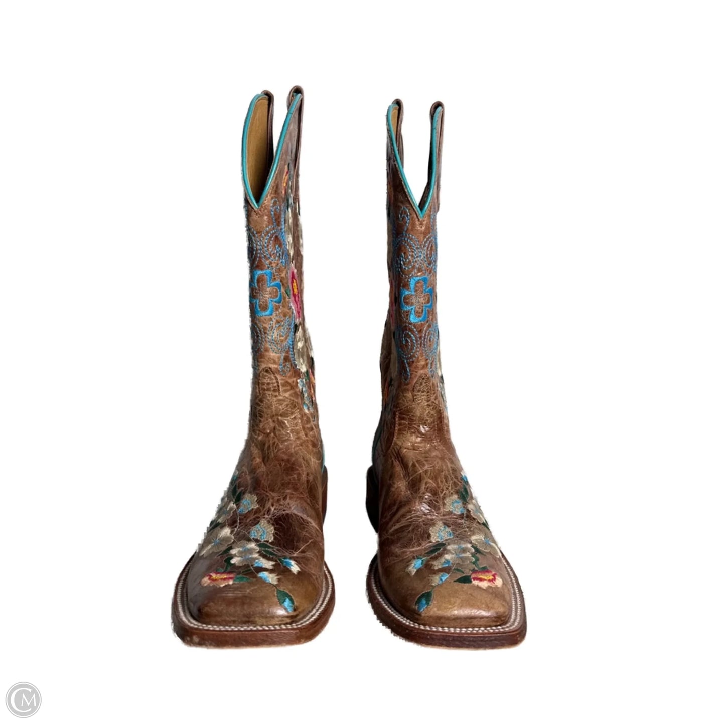 Boots Western By MACIE BEAN In Floral Print, Size: 9
