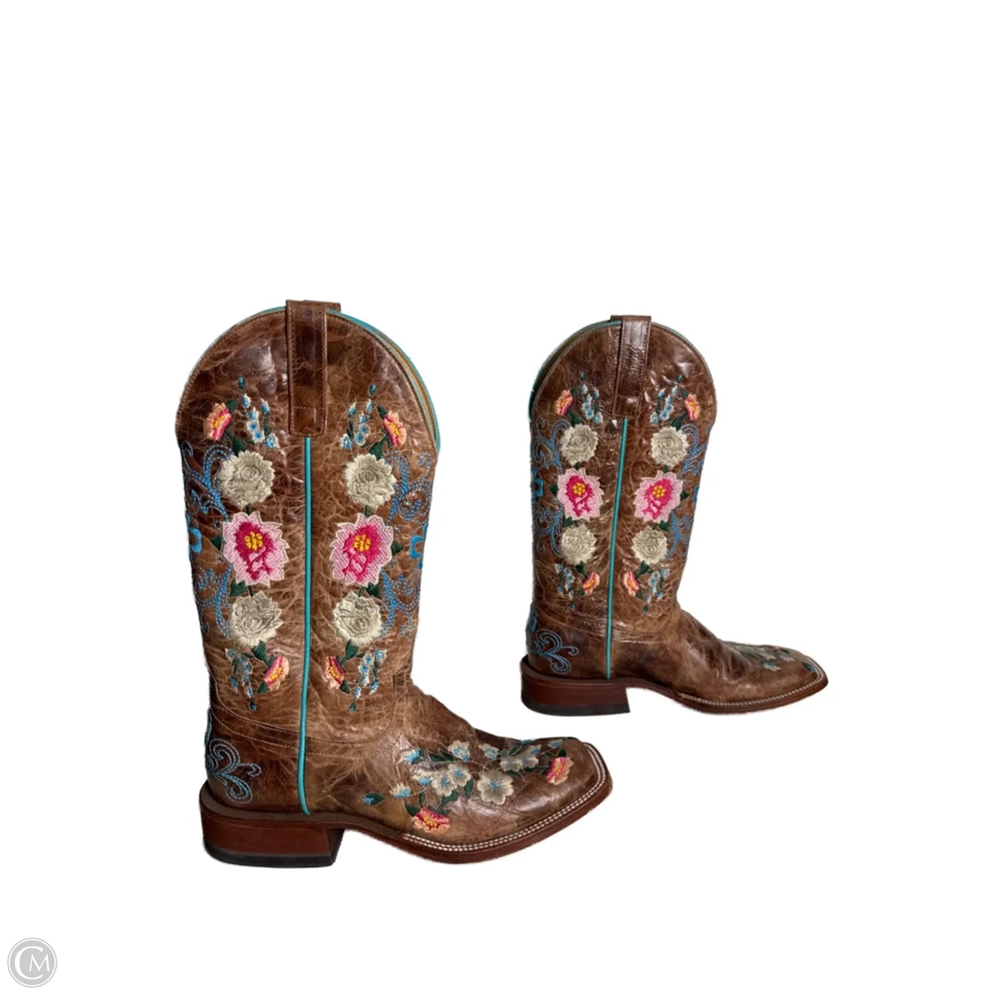 Boots Western By MACIE BEAN In Floral Print, Size: 9