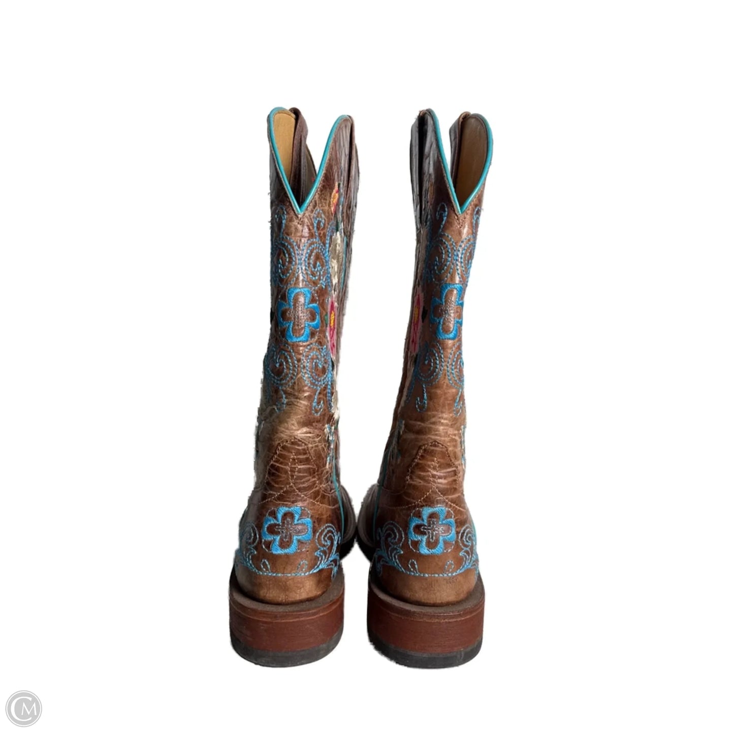 Boots Western By MACIE BEAN In Floral Print, Size: 9