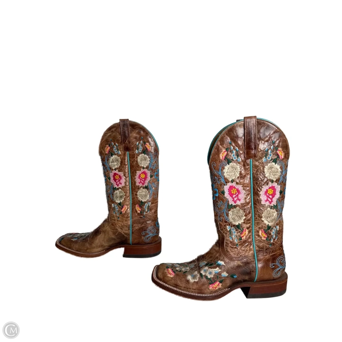 Boots Western By MACIE BEAN In Floral Print, Size: 9