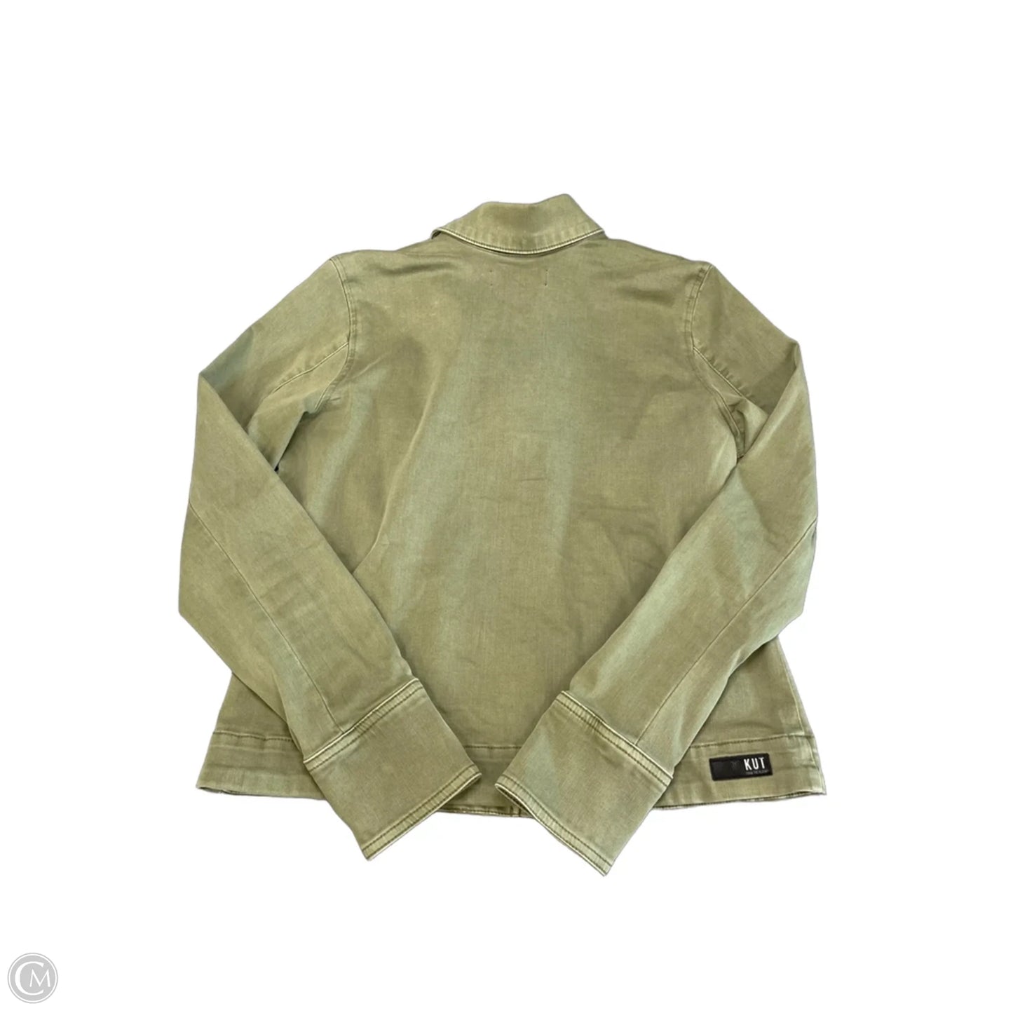Jacket Denim By Kut In Green, Size: L