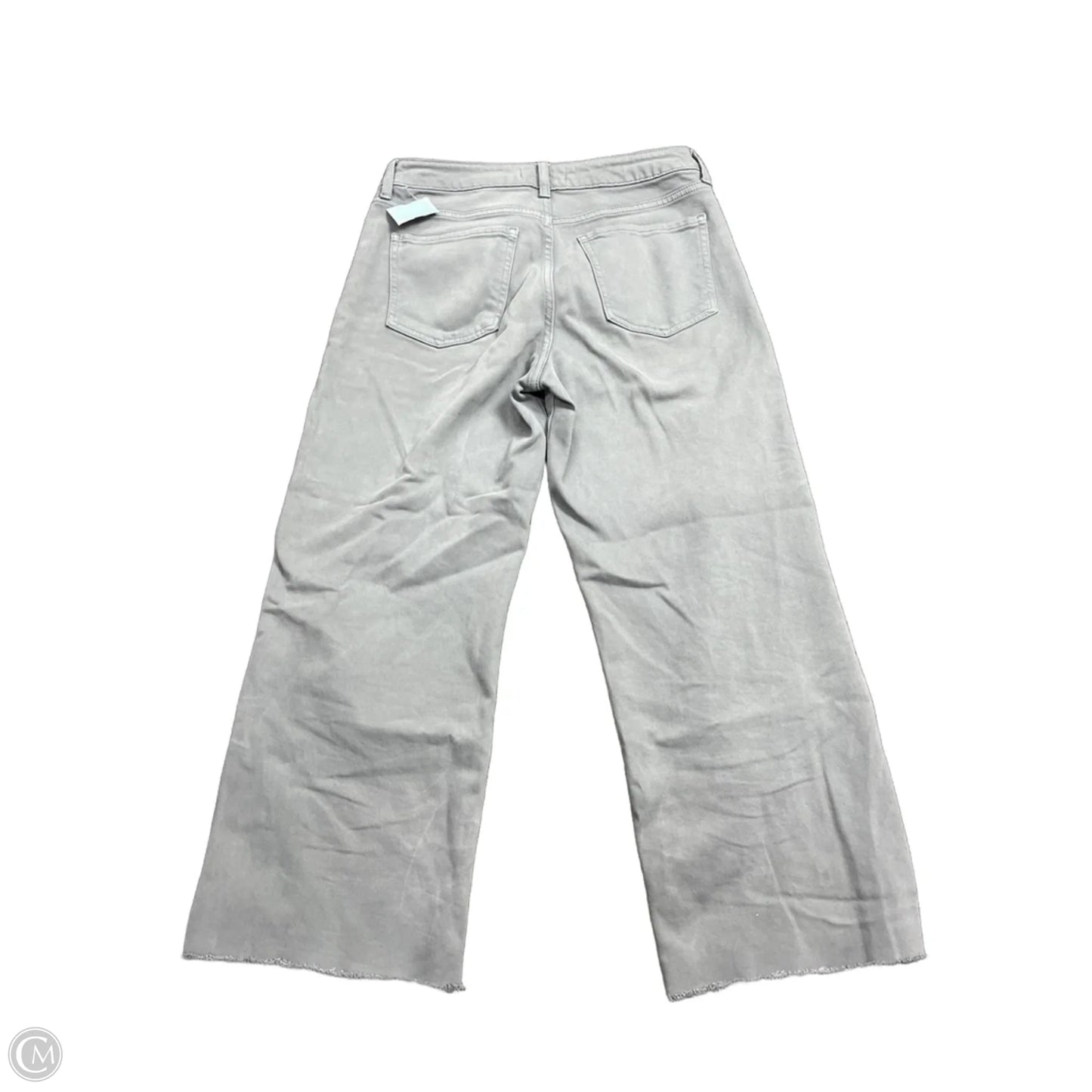 Jeans Cropped By Just Usa In Grey Denim, Size: 8