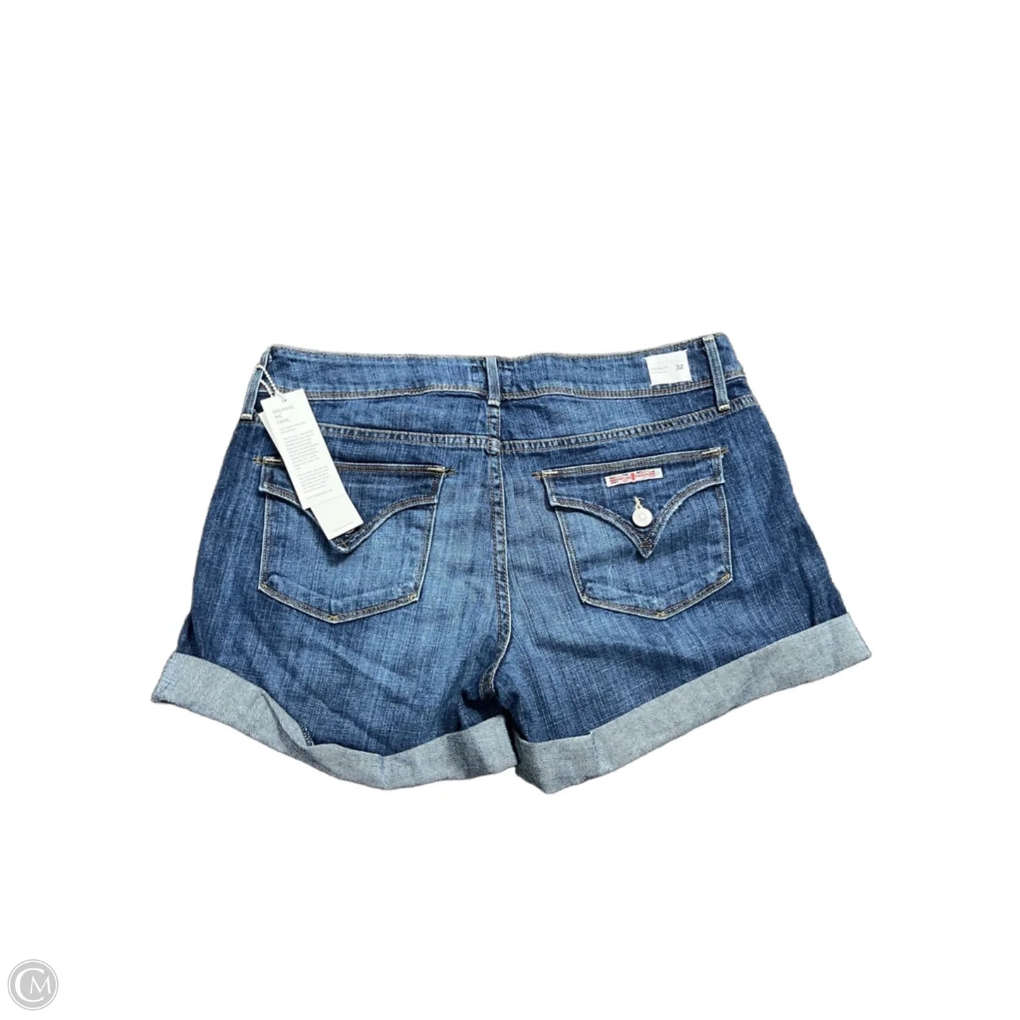 Shorts By Hudson In Blue Denim, Size: Xl